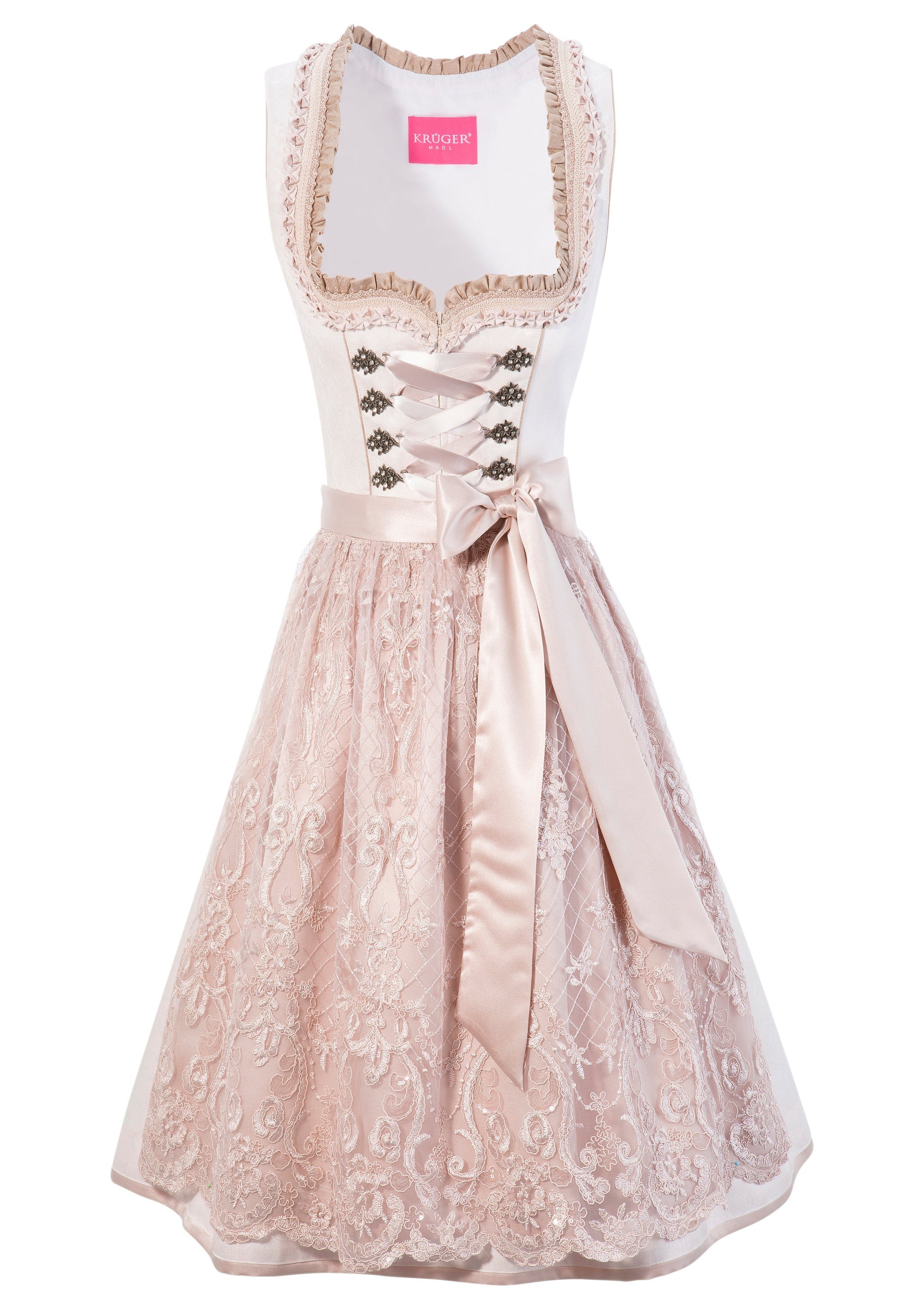 Dirndl midi mit Doppelschürze