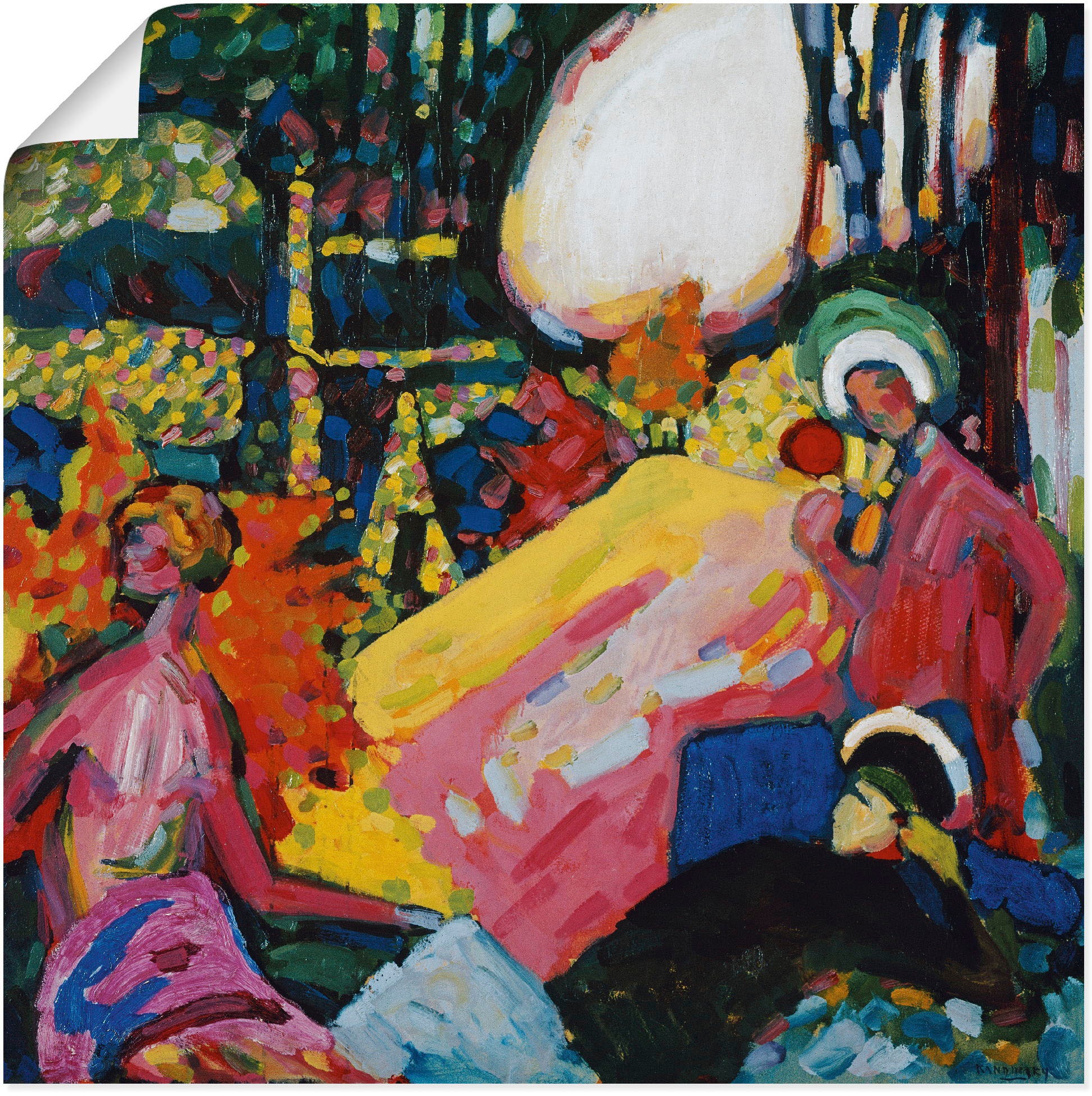 Image of Artland Wandbild »Weisser Klang. 1908«, Gruppen & Familien, (1 St.), in vielen Grössen & Produktarten -Leinwandbild, Poster, Wandaufkleber / Wandtattoo auch für Badezimmer geeignet bei Ackermann Versand Schweiz