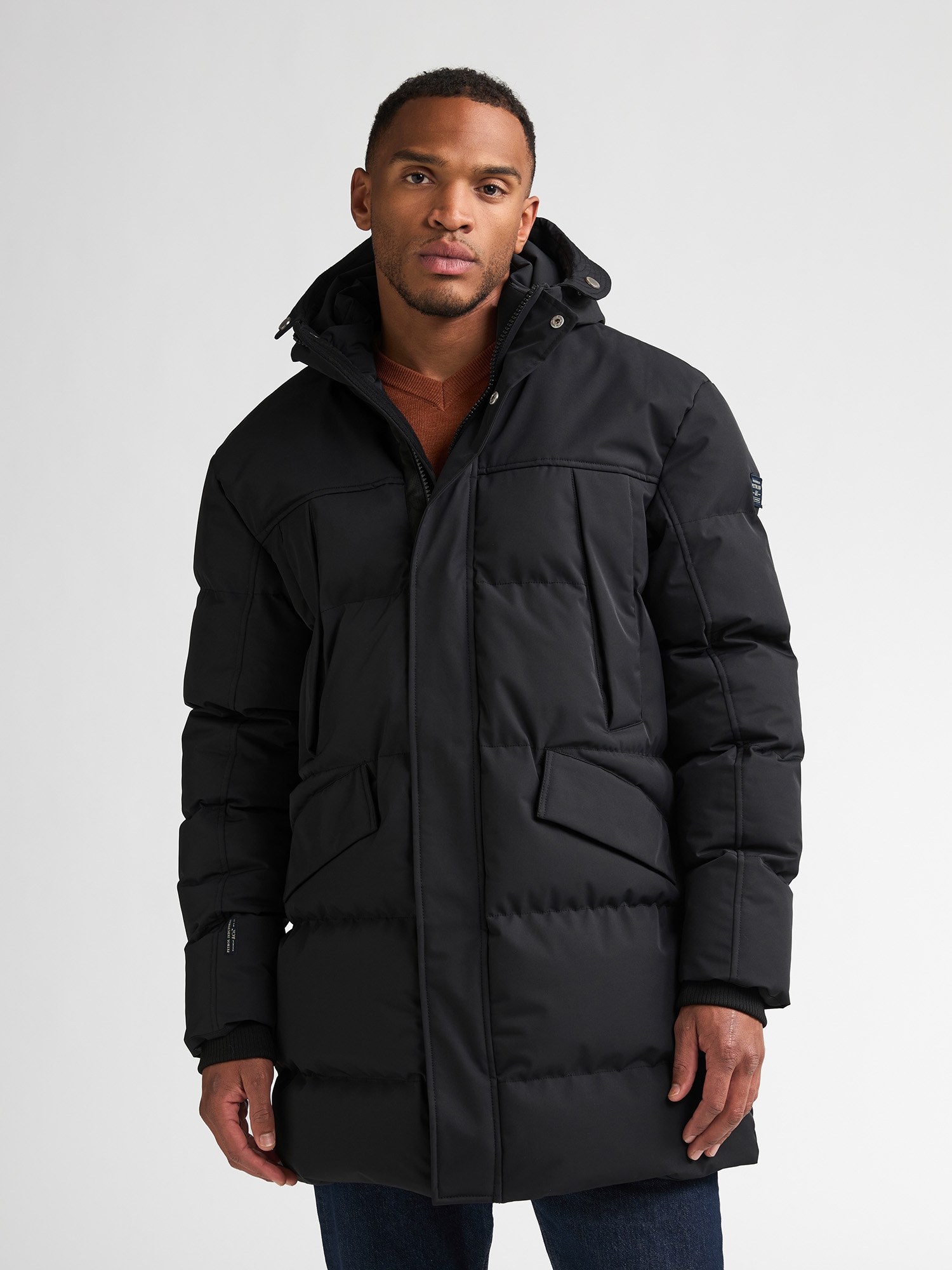 Petrol Industries Parka avec capuche avec coutures matelassées et capuche, rembourré chaudement, aspect mat