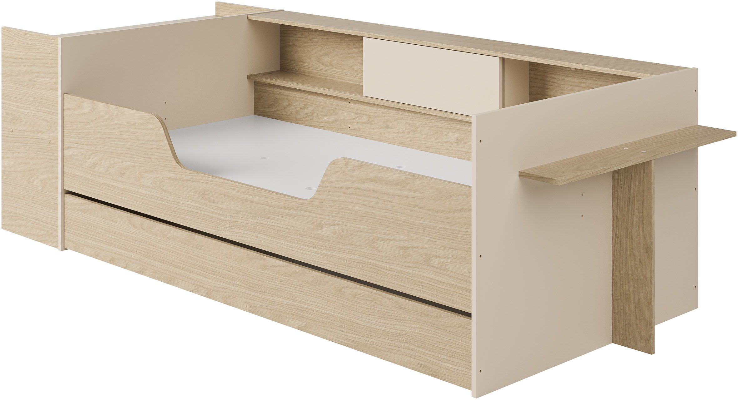 Image of Gami Stauraumbett "BAYA" Ein Bett, das mit Ihrem Kind mitwächst