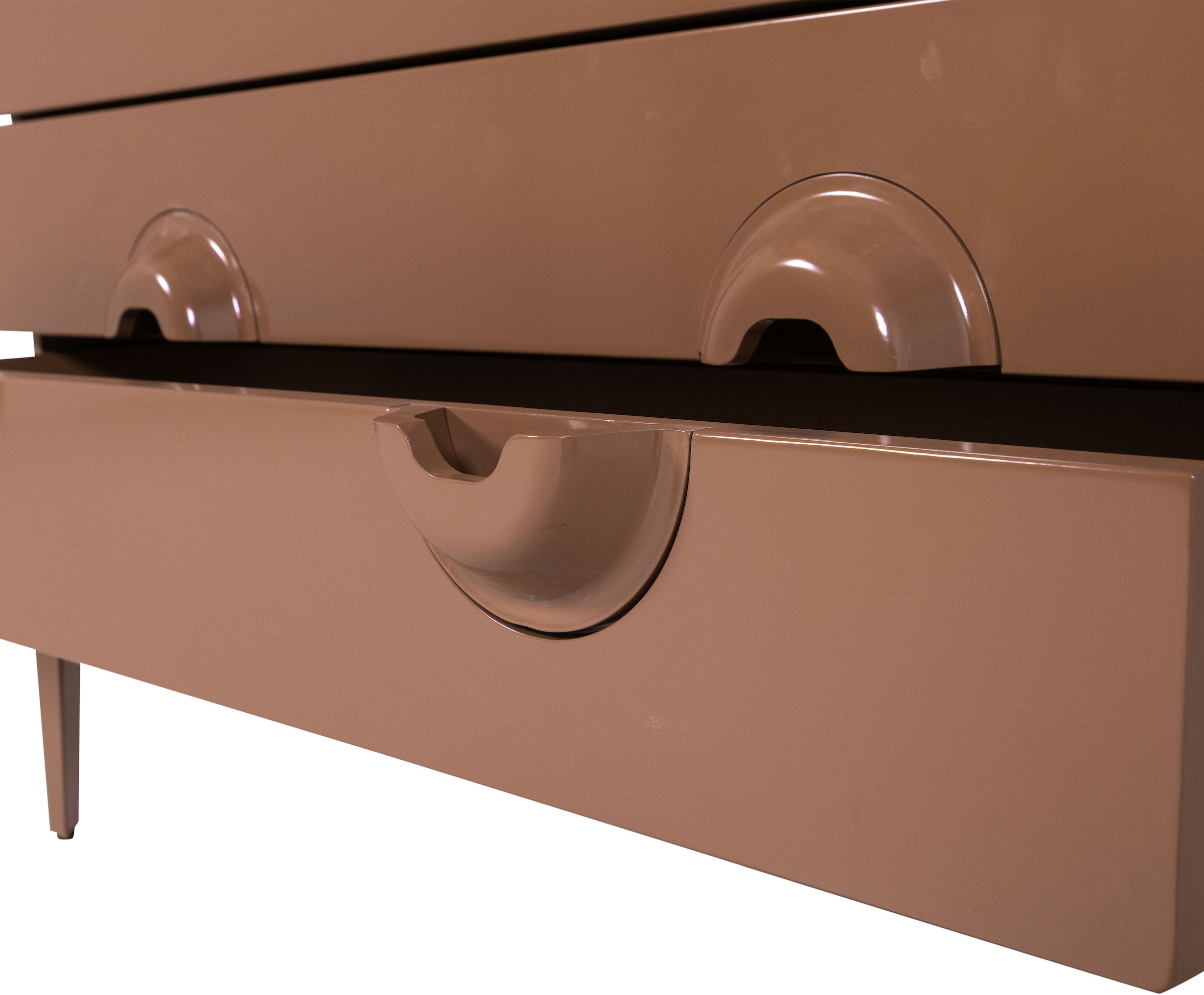 WOOOD Buffet »Merge mit Eukalyptusholz und Dämpfung Funktion B 110 x T 44 x H 89 cm« Capacité de charge 150 kg, livré entièrement monté, veinage visible