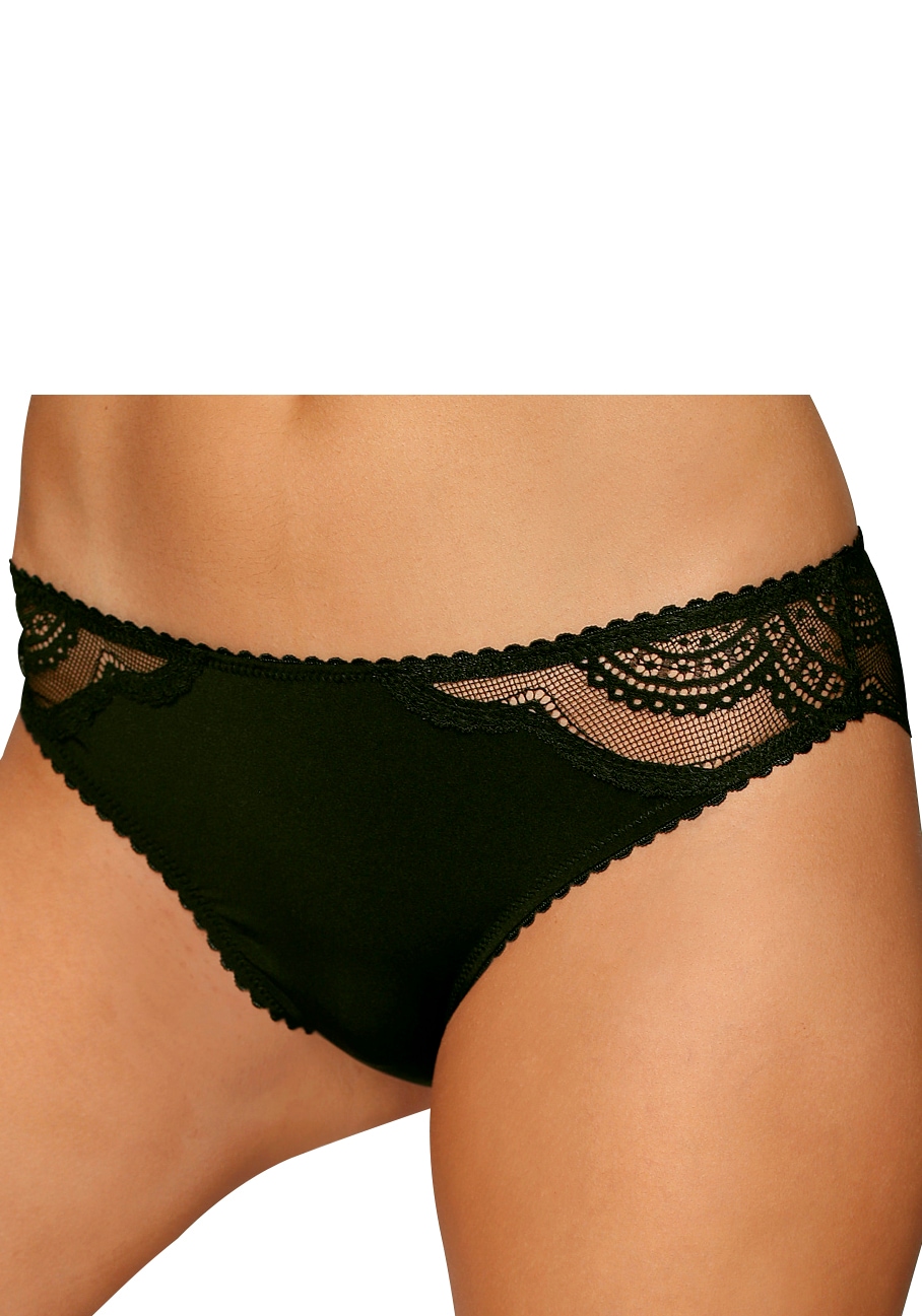 LASCANA Slip brésilien Paquet, 2 cuis avec dentelle délicate