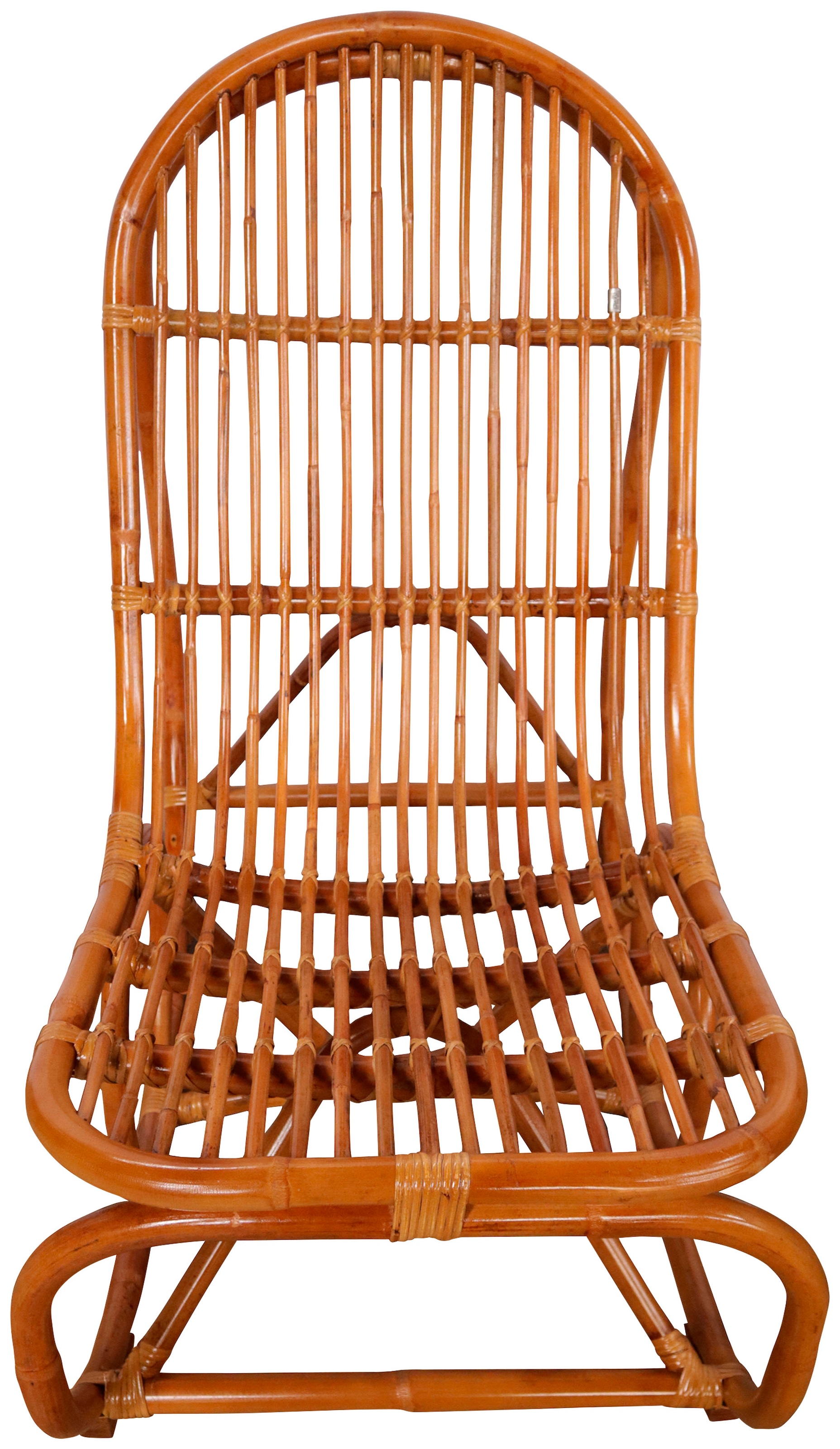 SIT Schaukelstuhl »Kampala aus naturbelassenem Rattan mit Metallmanschette« () Rattan-Schaukelstuhl mit natürlicher Optik