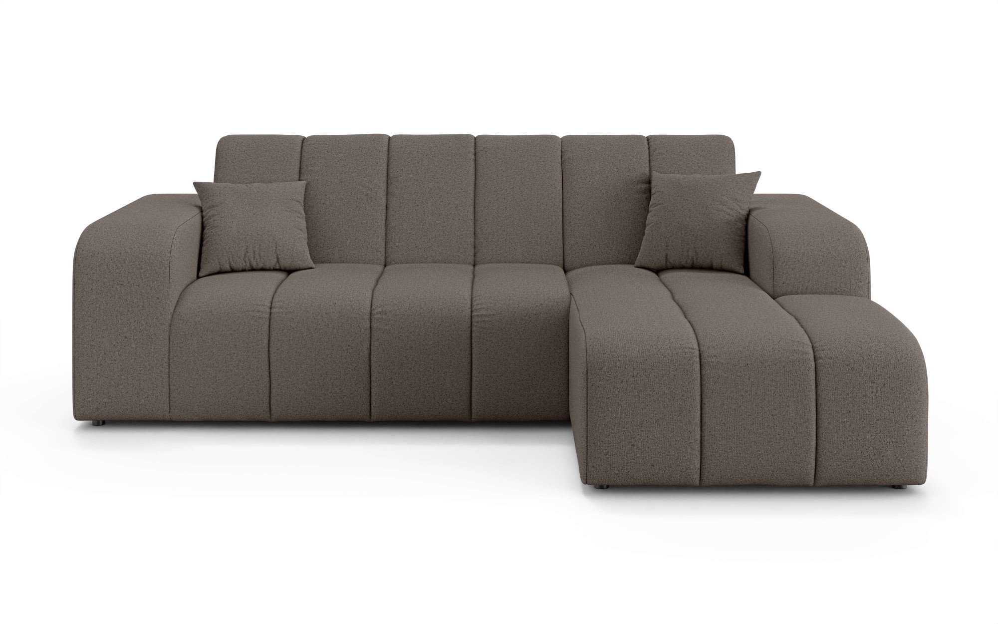 INOSIGN Ecksofa »CASSY L-Form, Schlafsofa mit Bettkasten, Masse B/T/H: 245/165/88 cm«, mit 2 Rückenkissen, Recamiere rechts oder links bestellbar