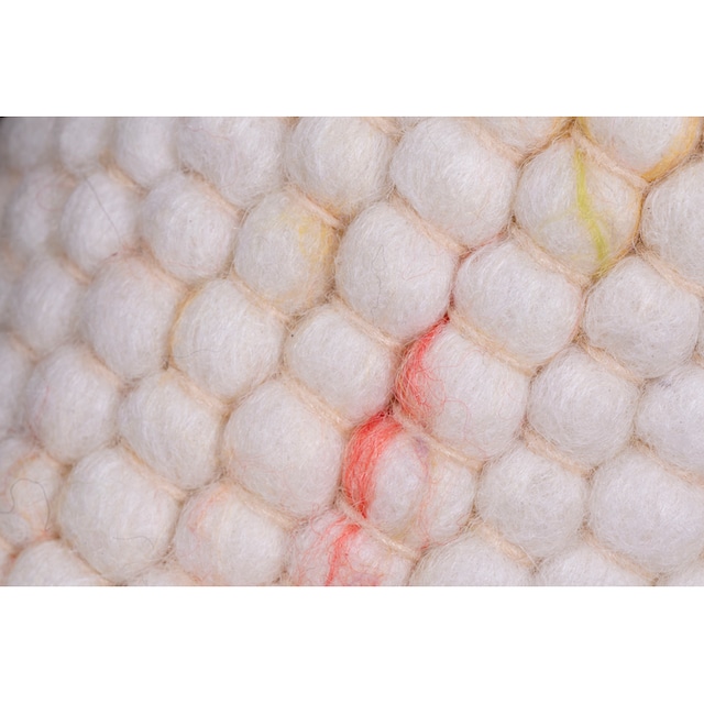 ♕ Sansibar Wollteppich »Hörnum«, rechteckig, Handweb Teppich, meliert,  reine gewalkte Wolle, handgewebt versandkostenfrei auf