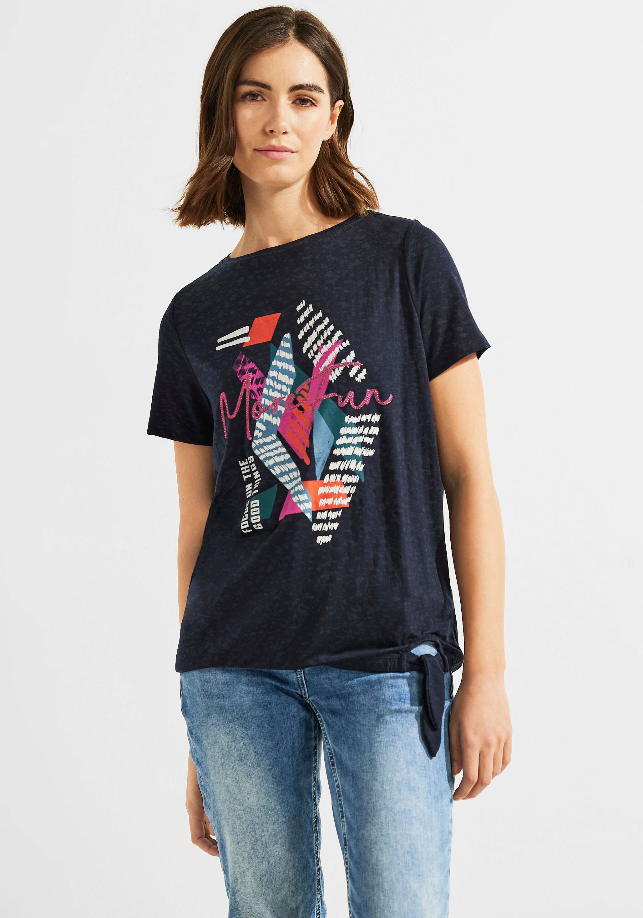 Cecil T-Shirt, im Trouver Burn-Out-Design sur