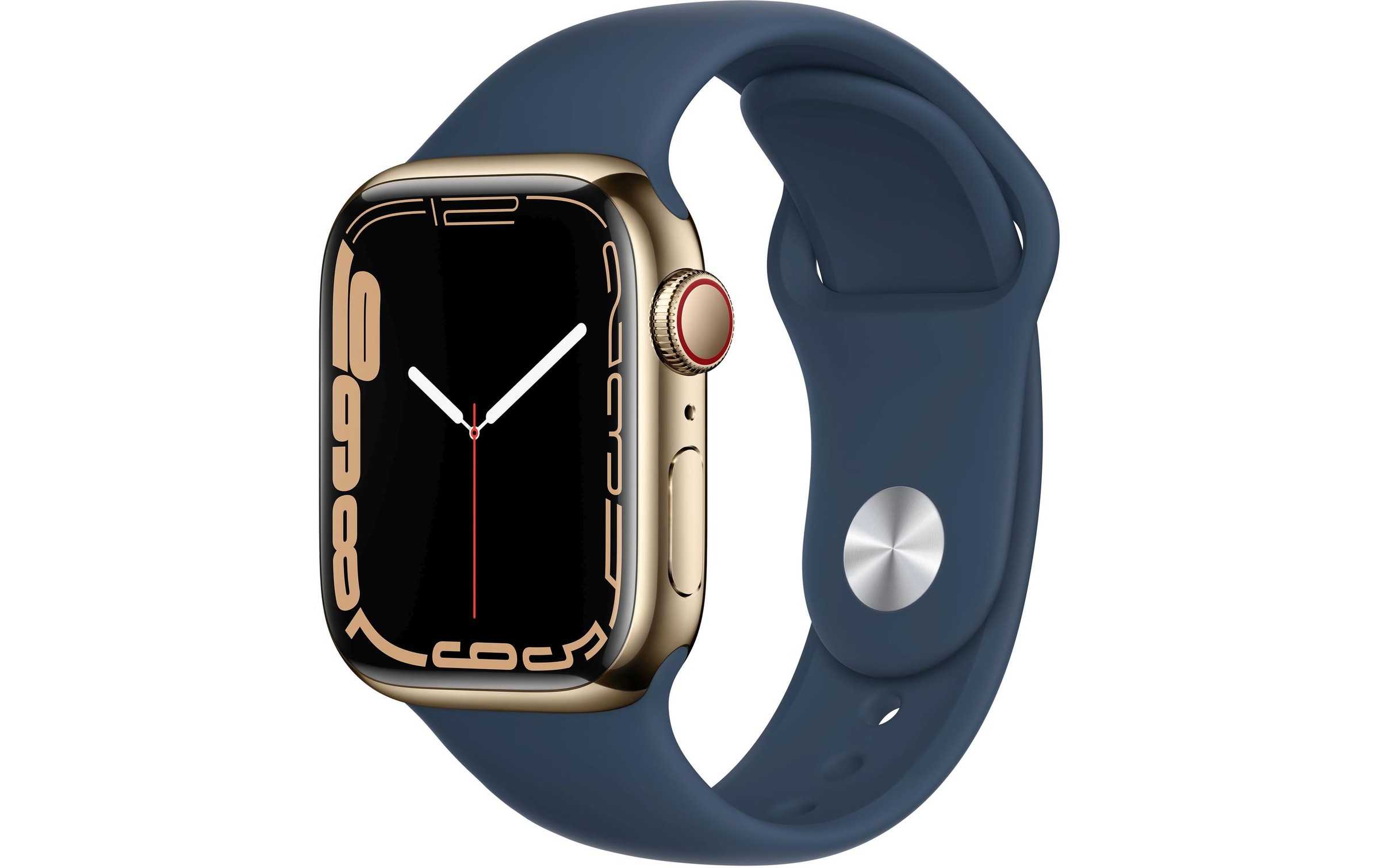 Image of Apple Smartwatch »Series 7, GPS + Cellular, 41 mm Edelstahl-Gehäuse mit Sportarmband«, (Watch OS MN9K3FD/A) bei Ackermann Versand Schweiz