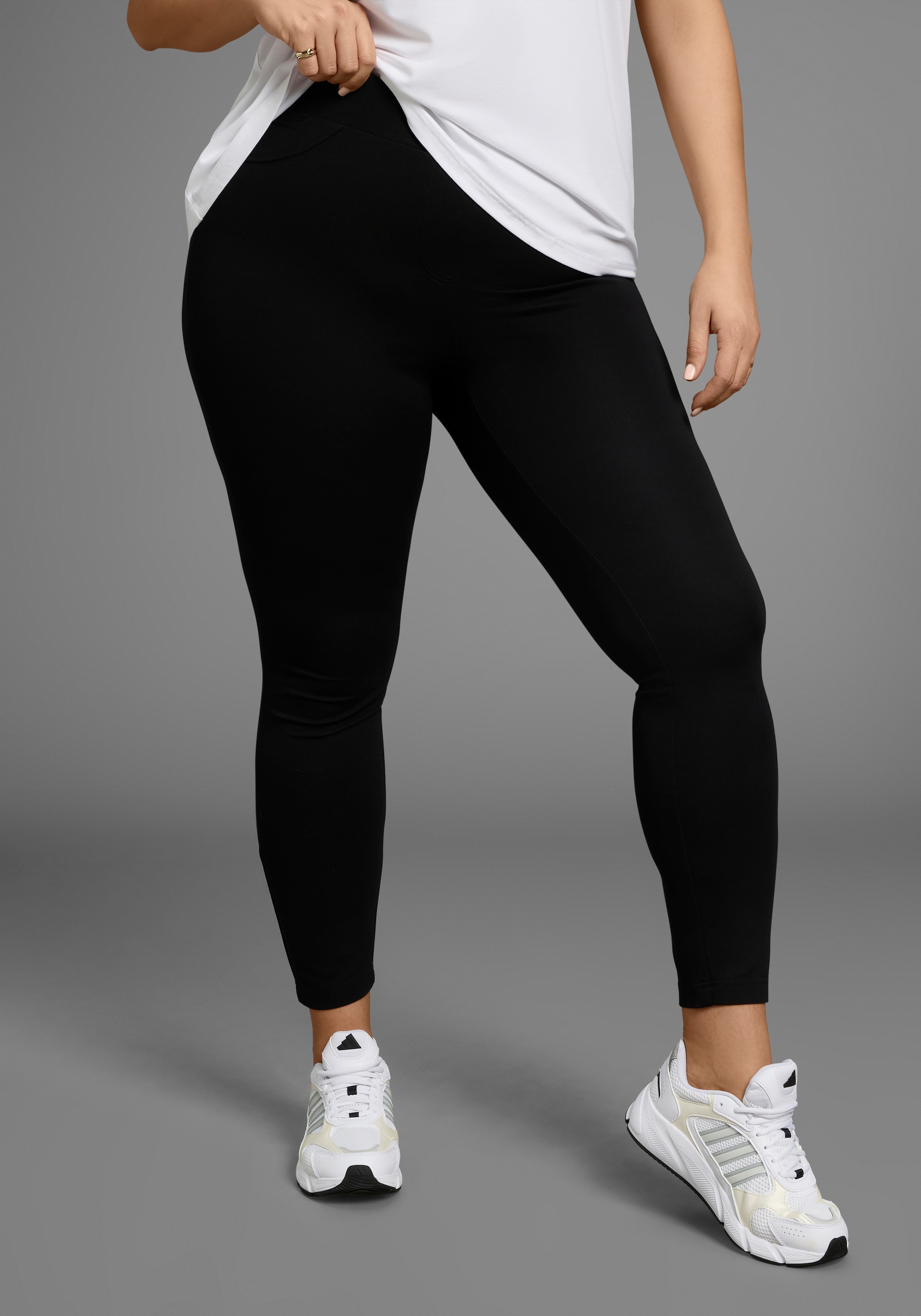 Image of Laura Scott CURVE Leggings "Grosse Grössen" mit dekorativen Details im Jeggings-Look