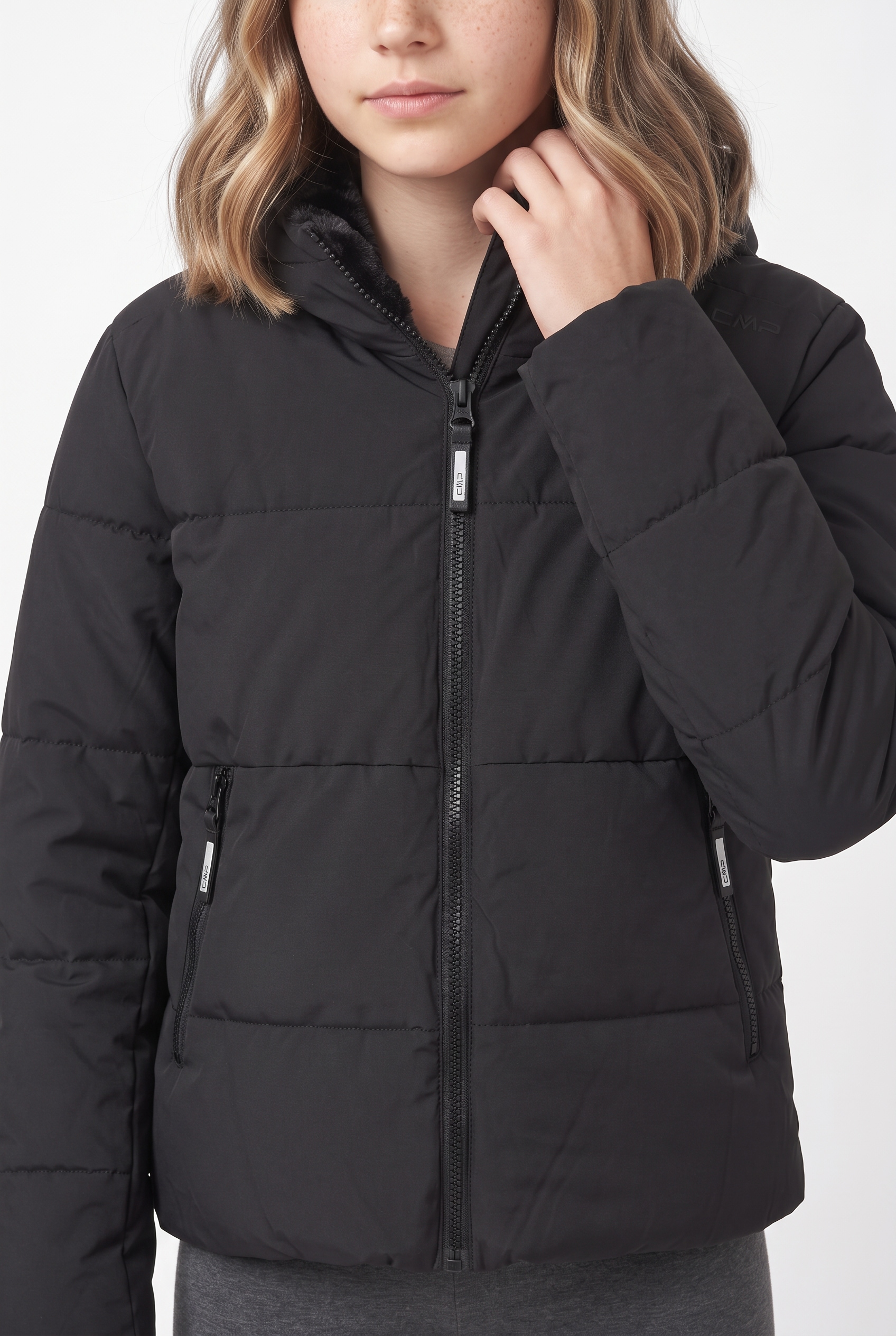 CMP Veste matelassée »KID G JACKET FIX HOOD« avec capuche für Kinder, mit Kapuze, sportlicher Stil