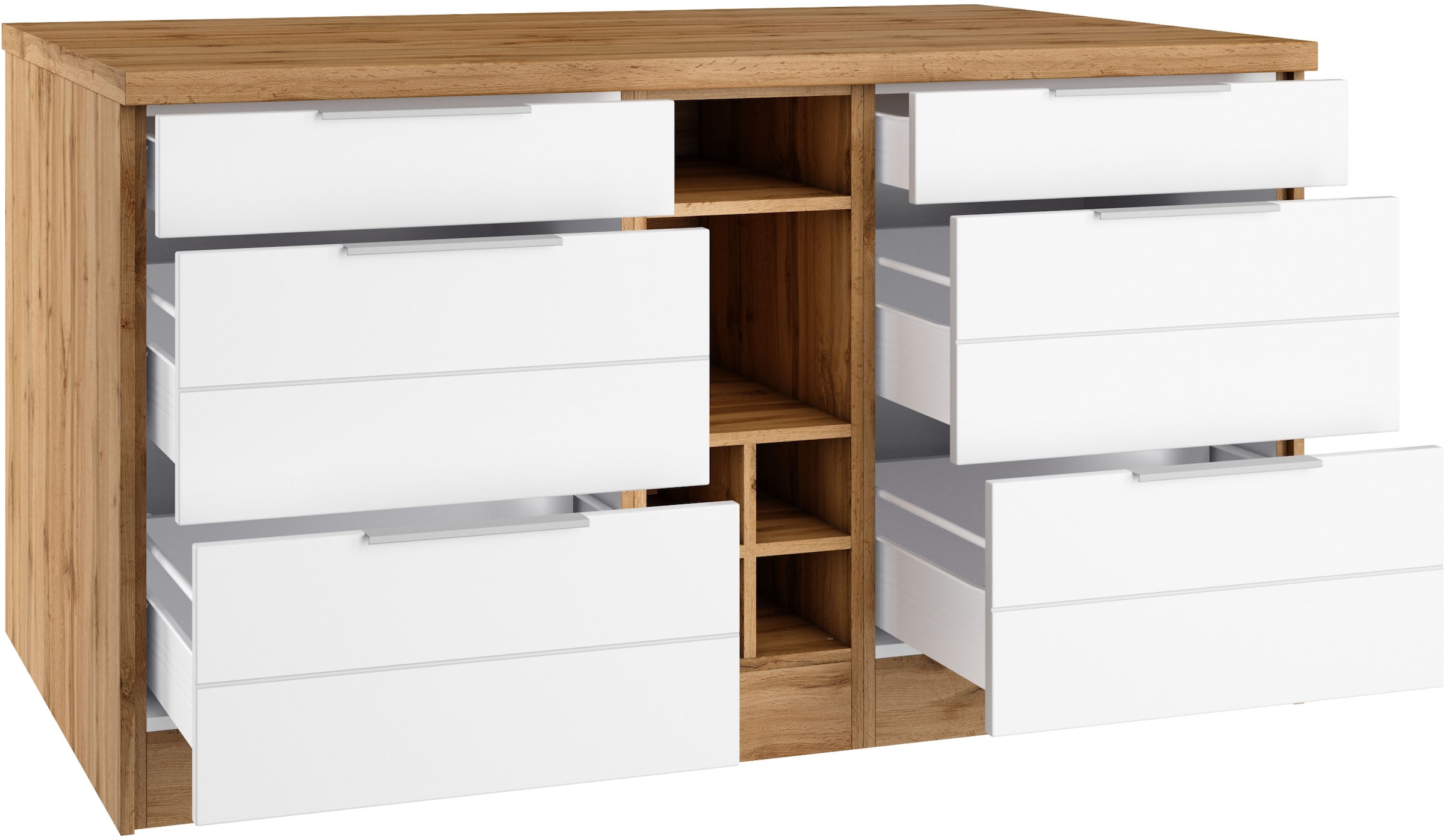 KOCHSTATION Kücheninsel »KS-Luhe, Breite 153 cm, mit Flaschenregal« MDF-Fronten, Arbeitsplatte 38mm stark