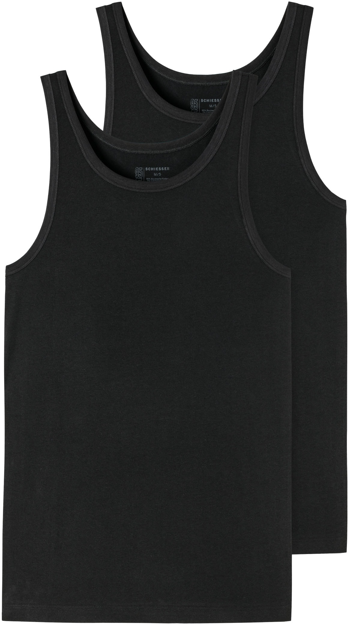 Image of Schiesser Unterhemd "95/5" 2er-Pack, mit seitlichen Nähten