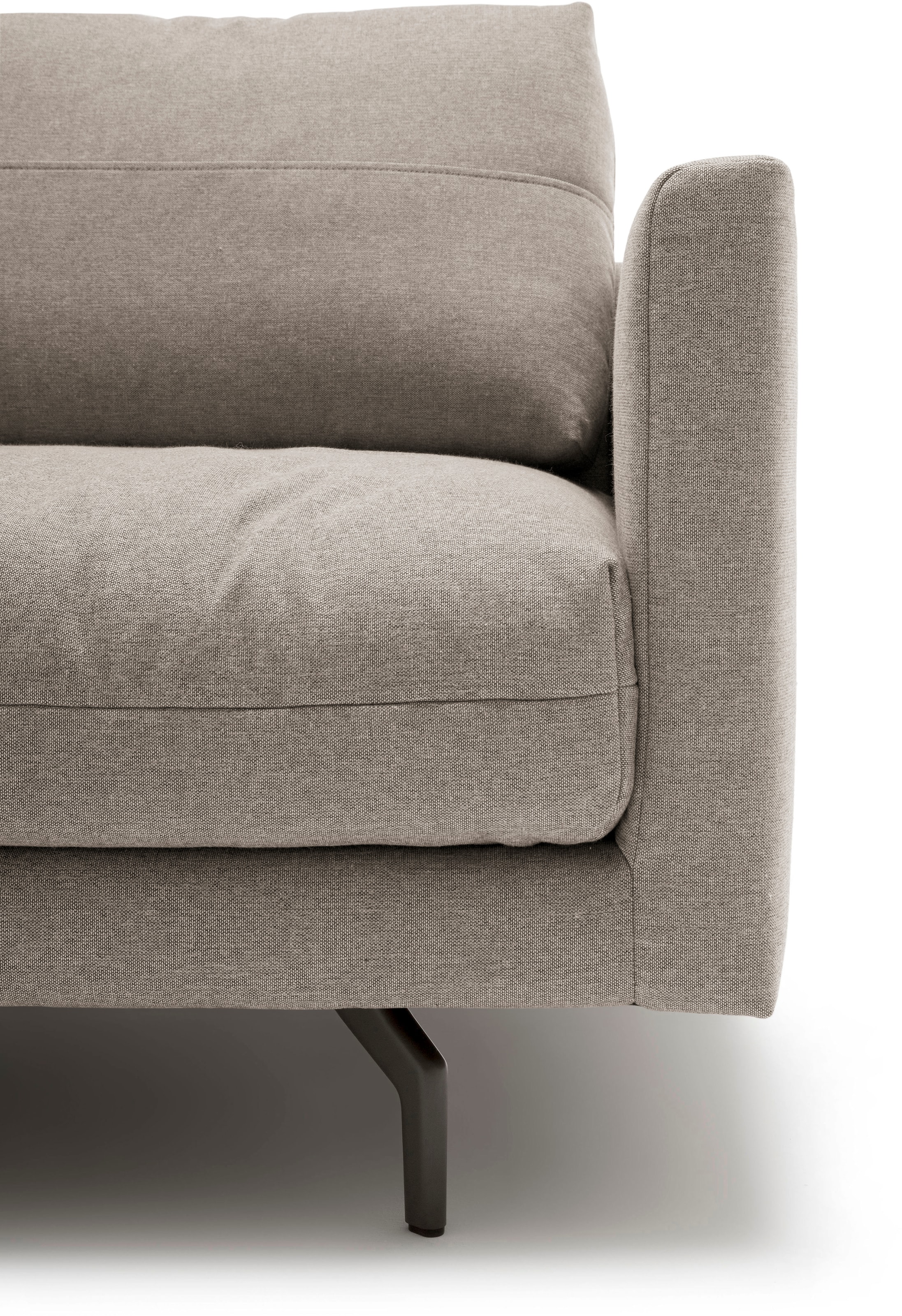 Creation BY ROLF BENZ Canapé d'angle »CR.414, Designecksofa, Polsterecke, Breite 300cm, L-Form« au choix en cuir de vachette fin ou en chenille de haute qualité