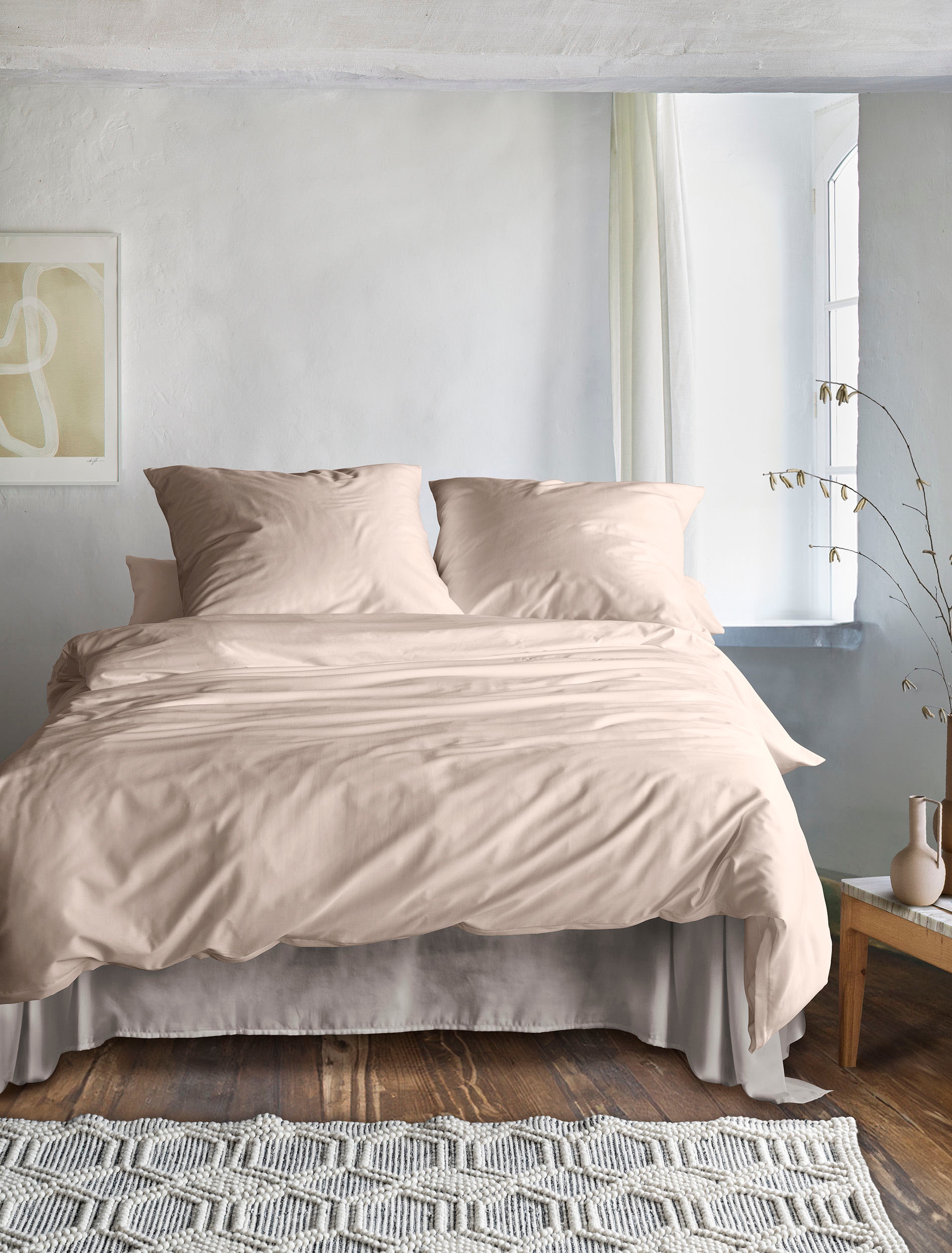 Irisette Bettwäsche »Premium Satin Bettwäsche Paris«, hochwertige Uni Premium Bettwäsche mit Reissverschluss, 100% Baumwolle
