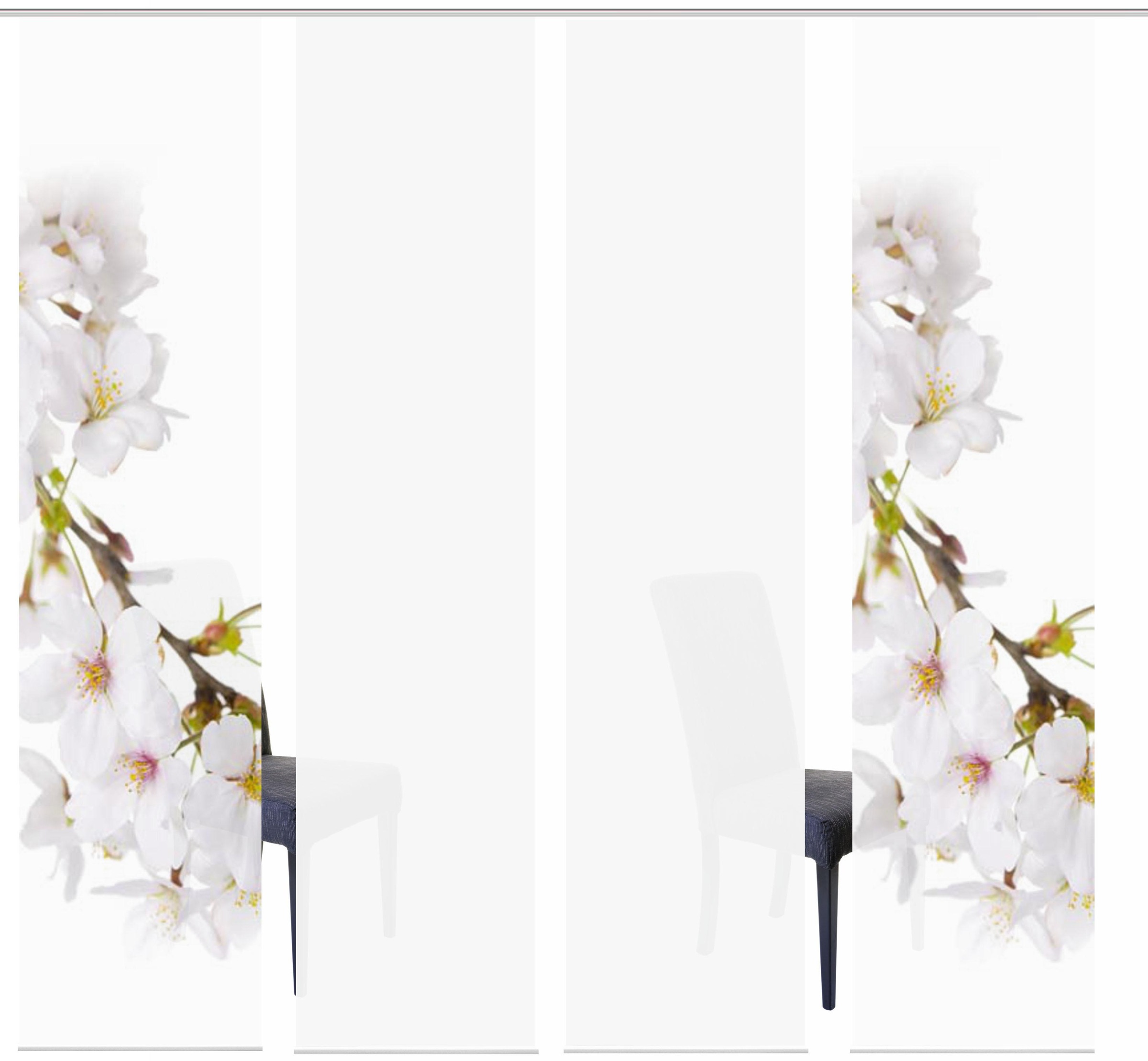 Image of HOME WOHNIDEEN Schiebegardine »KIRANGI 4ER SET«, (4 St.), HxB: 245x60 bei Ackermann Versand Schweiz