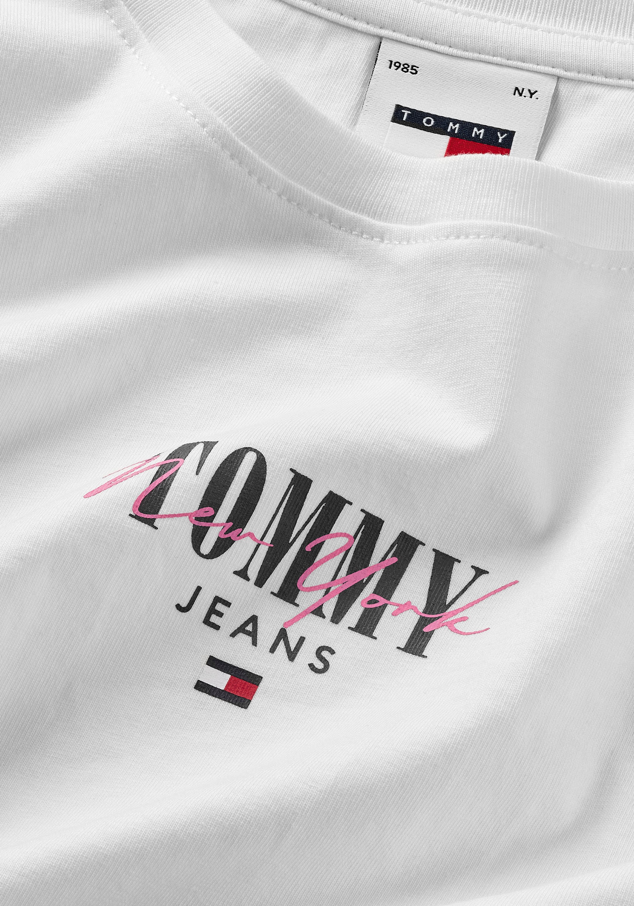 Tommy Jeans Curve T-Shirt »TJW SLIM ESSNTL LOGO 1 TEE EXT«, Grosse Grössen