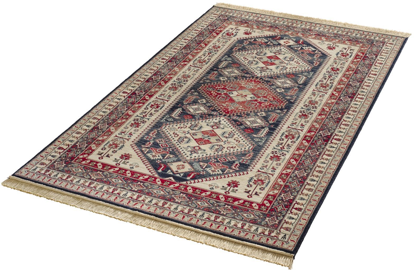 Image of MINT RUGS Teppich »Cult«, rechteckig, 9 mm Höhe, Fransen, Orient Optik, weiche Viskose mit Fransen, Wohnzimmer, Schlafzimmer, Arbeitszimmer, Flur, Robust, Pflegeleicht bei Ackermann Versand Schweiz