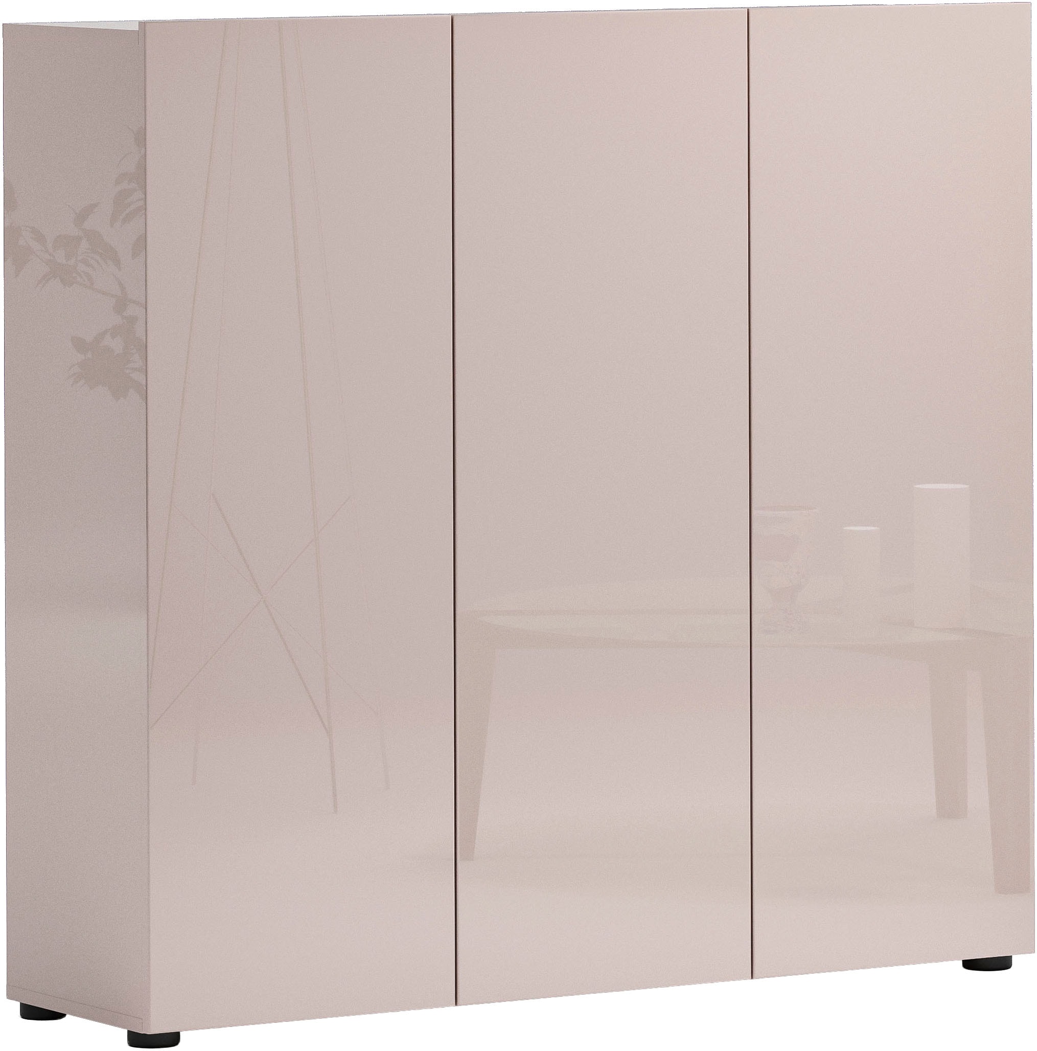Image of Home affaire Schuhschrank "MISTER- Schuhregal, Made in Italy, 12 Fächer, 10 Einlegeböden" Breite 120 cm, höhe 114 cm, komplett Hochglanz lackiert