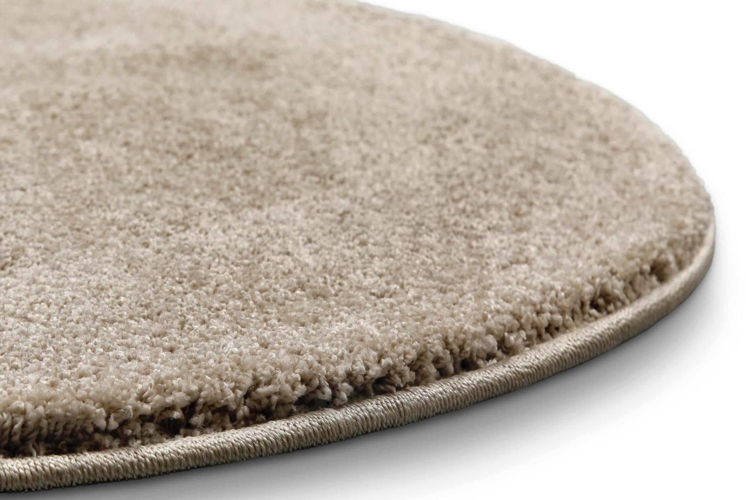 Wecon home Basics Tapis à poils longs »Nova« Rond 25 mm Höhe shaggy, tissé, robuste, salon, chambre