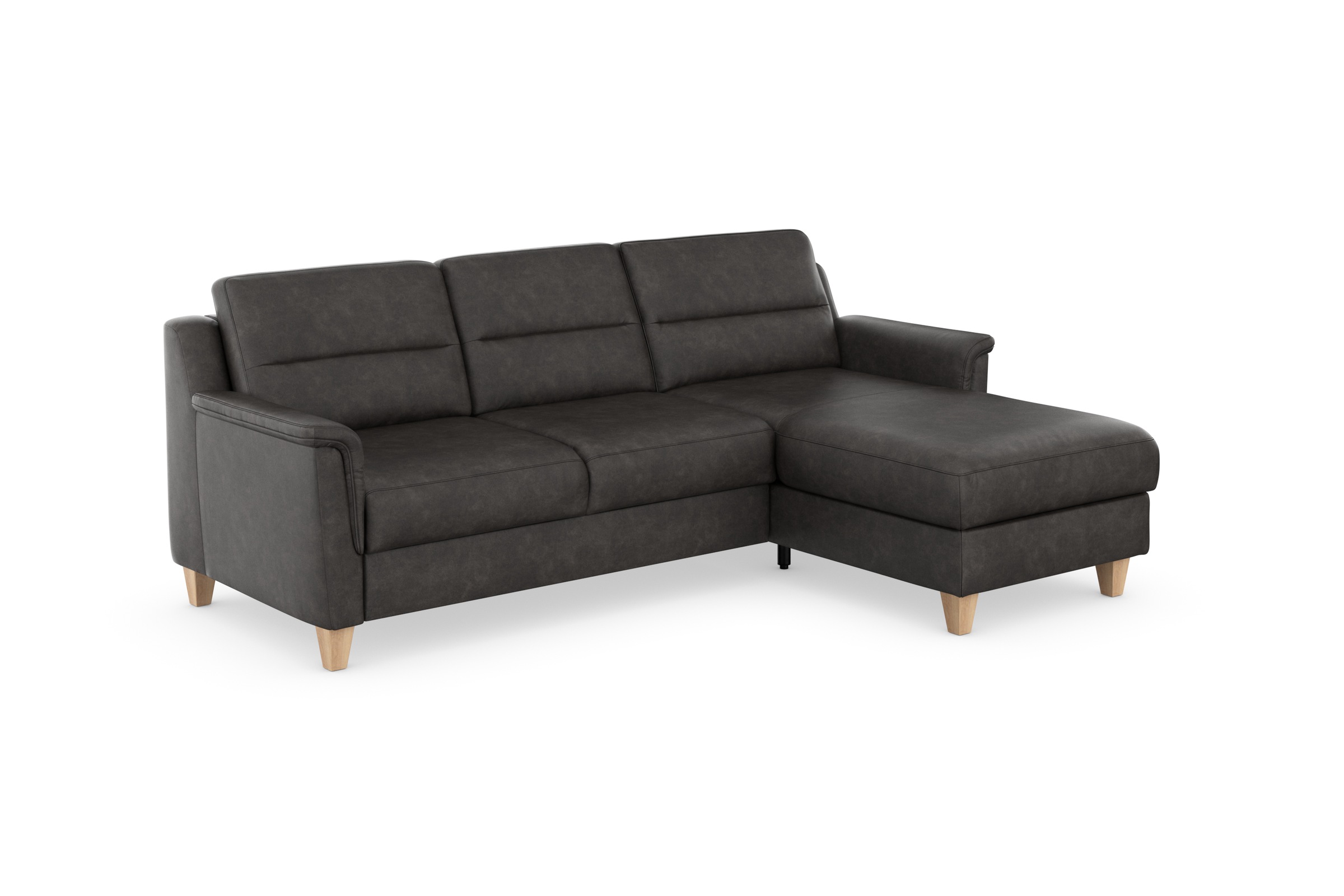 sit&more Ecksofa »Farö L-Form« inklusive Federkern, wahlweise mit Bettfunktion und Bettkasten