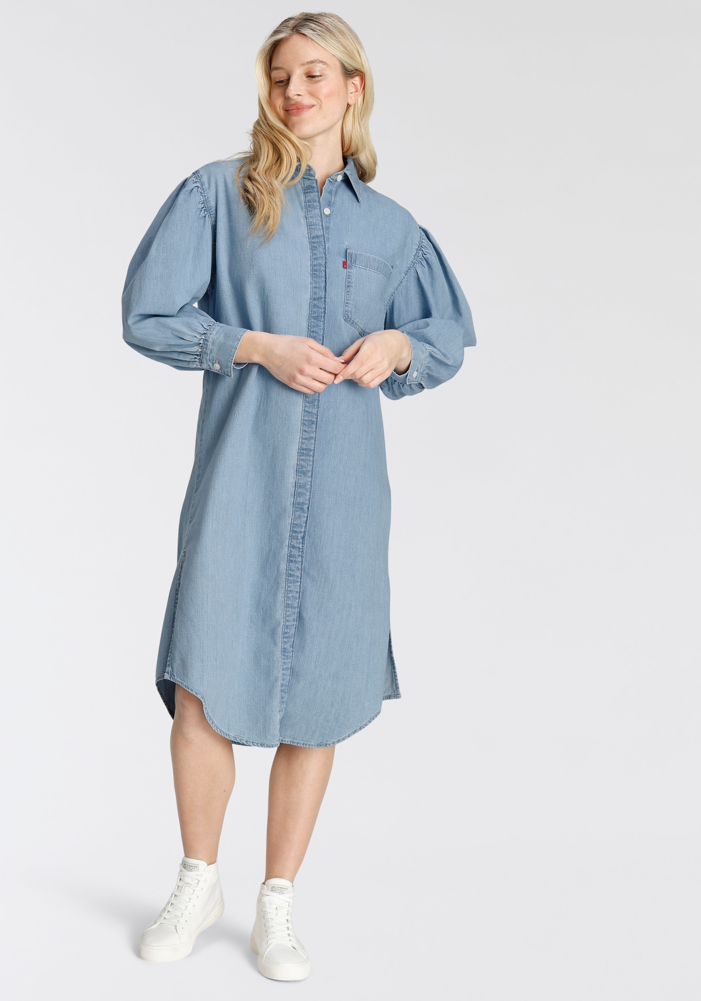 Image of Levi's® Hemdblusenkleid »OSTERIA DUSTER«, mit Puffärmeln bei Ackermann Versand Schweiz