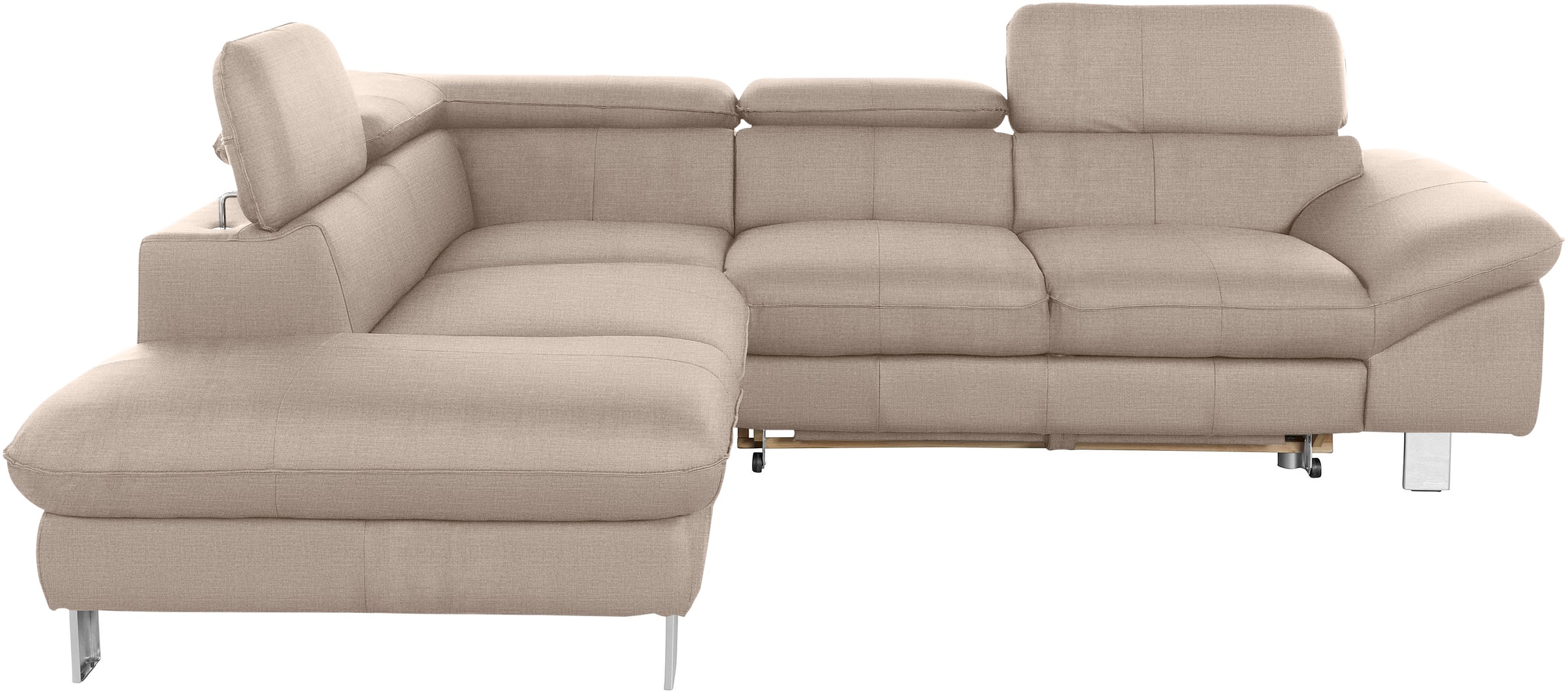 COTTA Ecksofa »Driver L-Form«, mit Kopfteilverstellung, wahlweise mit Bettfunktion & Bettkasten
