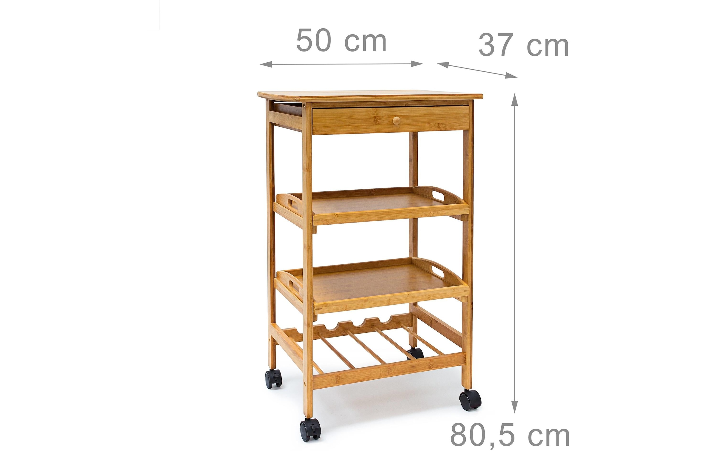 relaxdays Chariot de cuisine »James 80.5 x 50 x 37 cm«