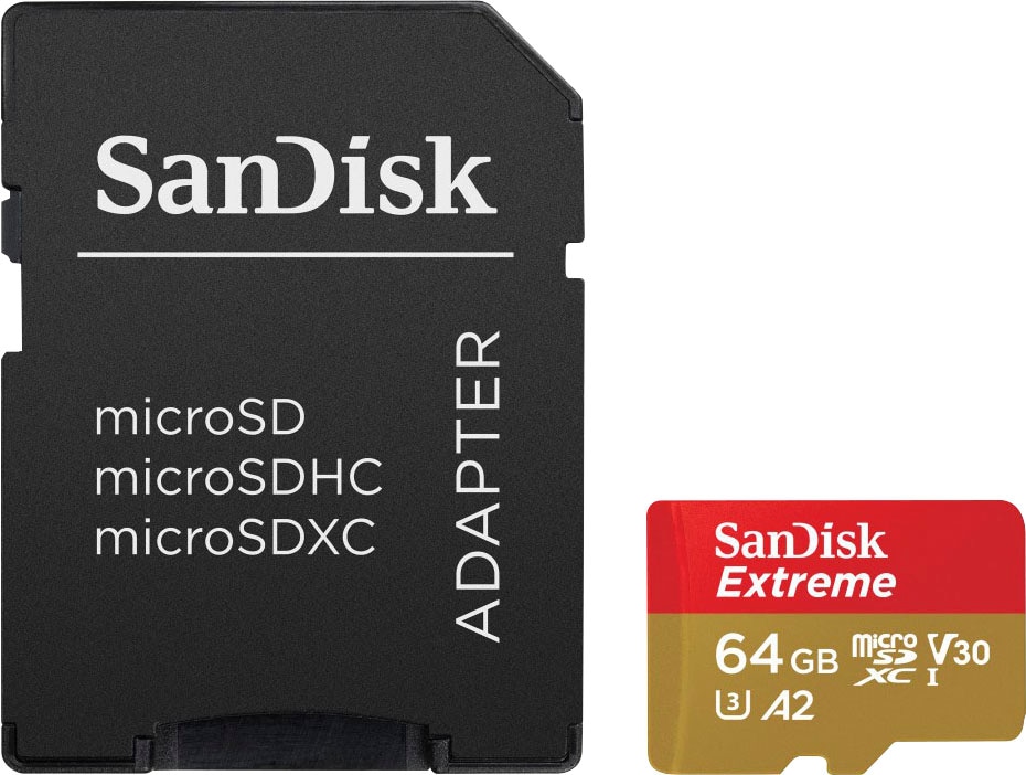 Image of Sandisk Speicherkarte "Extreme 64GB" (64 GB UHS Class 3 170 MB/s Lesegeschwindigkeit)