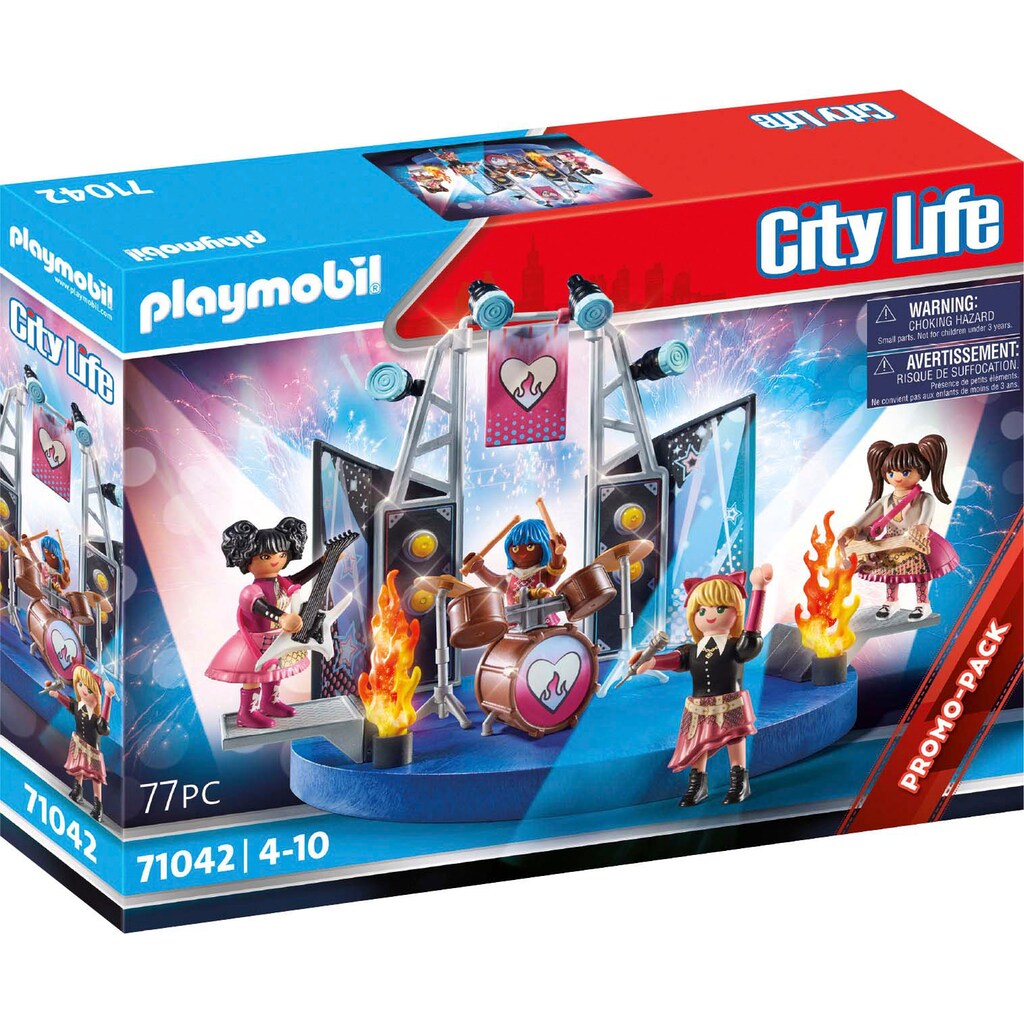 Playmobil® Konstruktions-Spielset »Music Band (71042), City Life«, (77 St.)