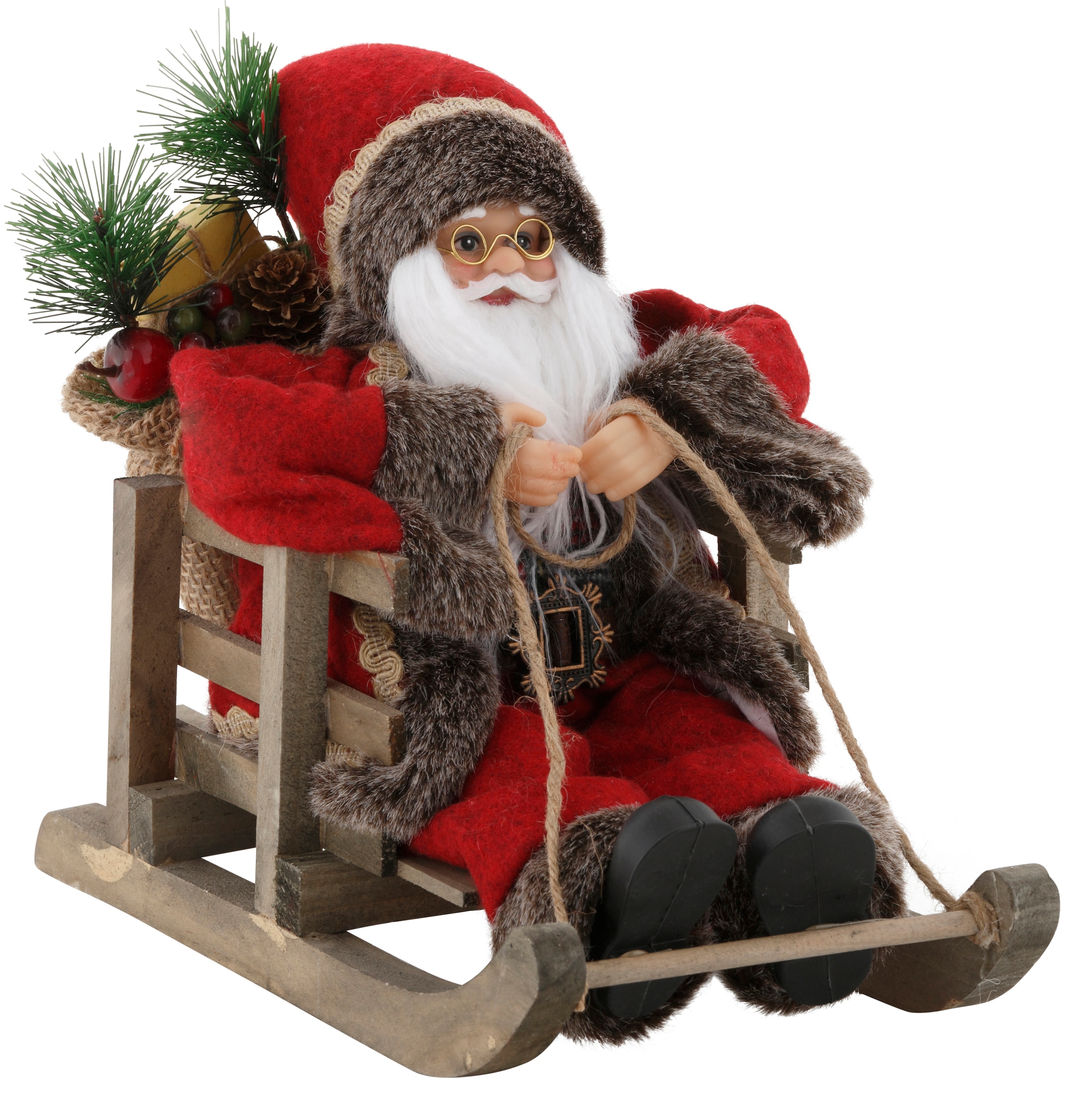my home Weihnachtsmann »Weihnachtsdeko«, auf Schlitten, Höhe ca. 27,5 cm  jetzt kaufen