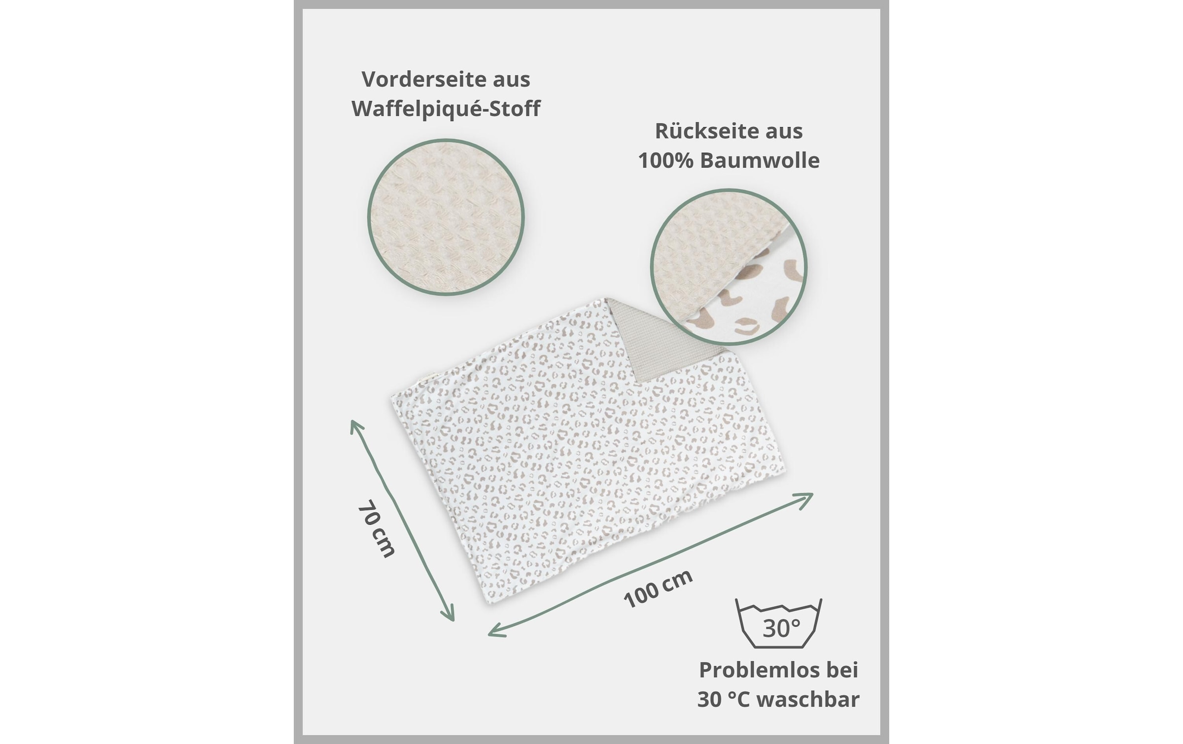 ULLENBOOM ® Wohndecke »Leo 70 x 100 cm«
