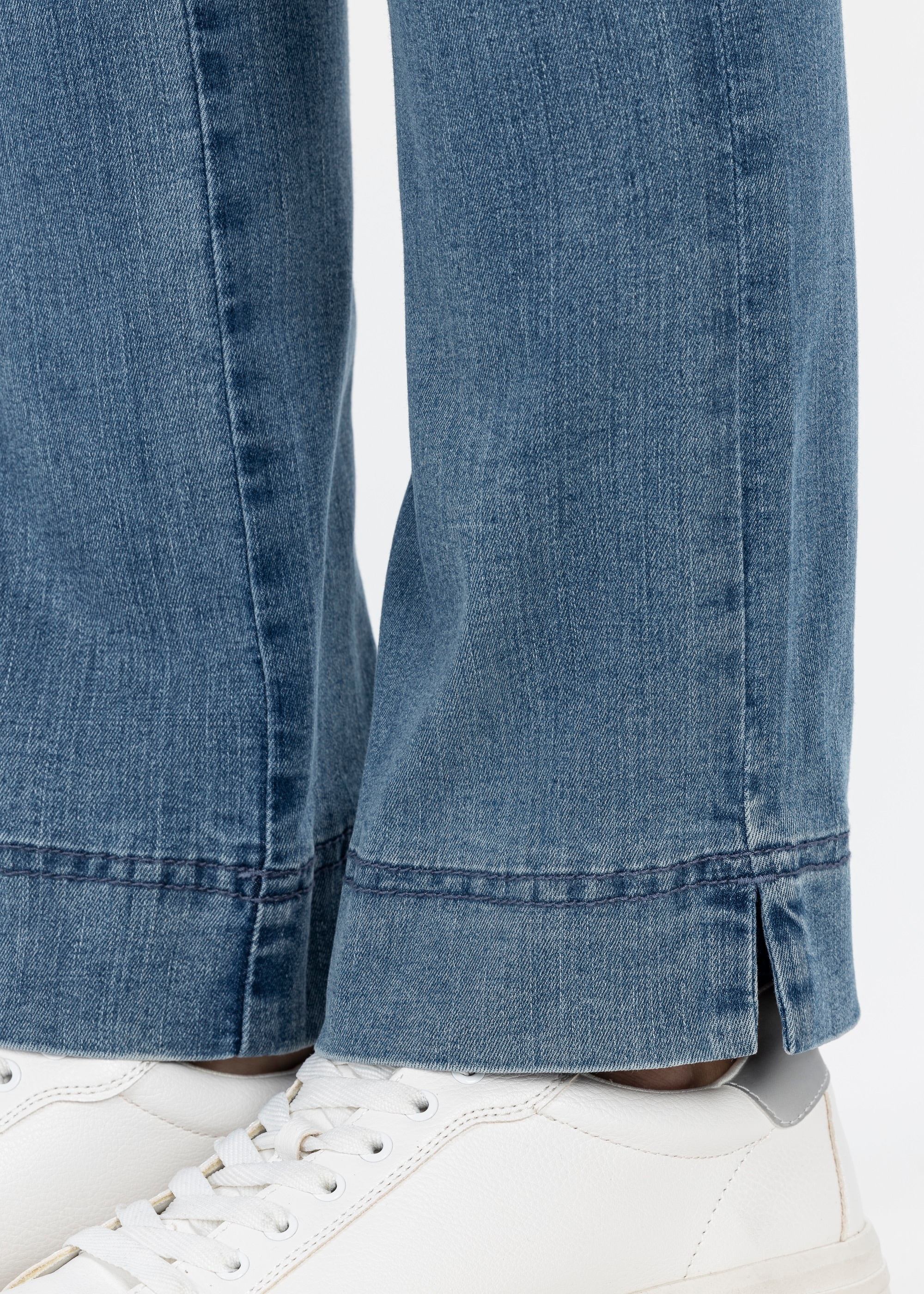 Stehmann Pantalon stretch  in blauer Waschung