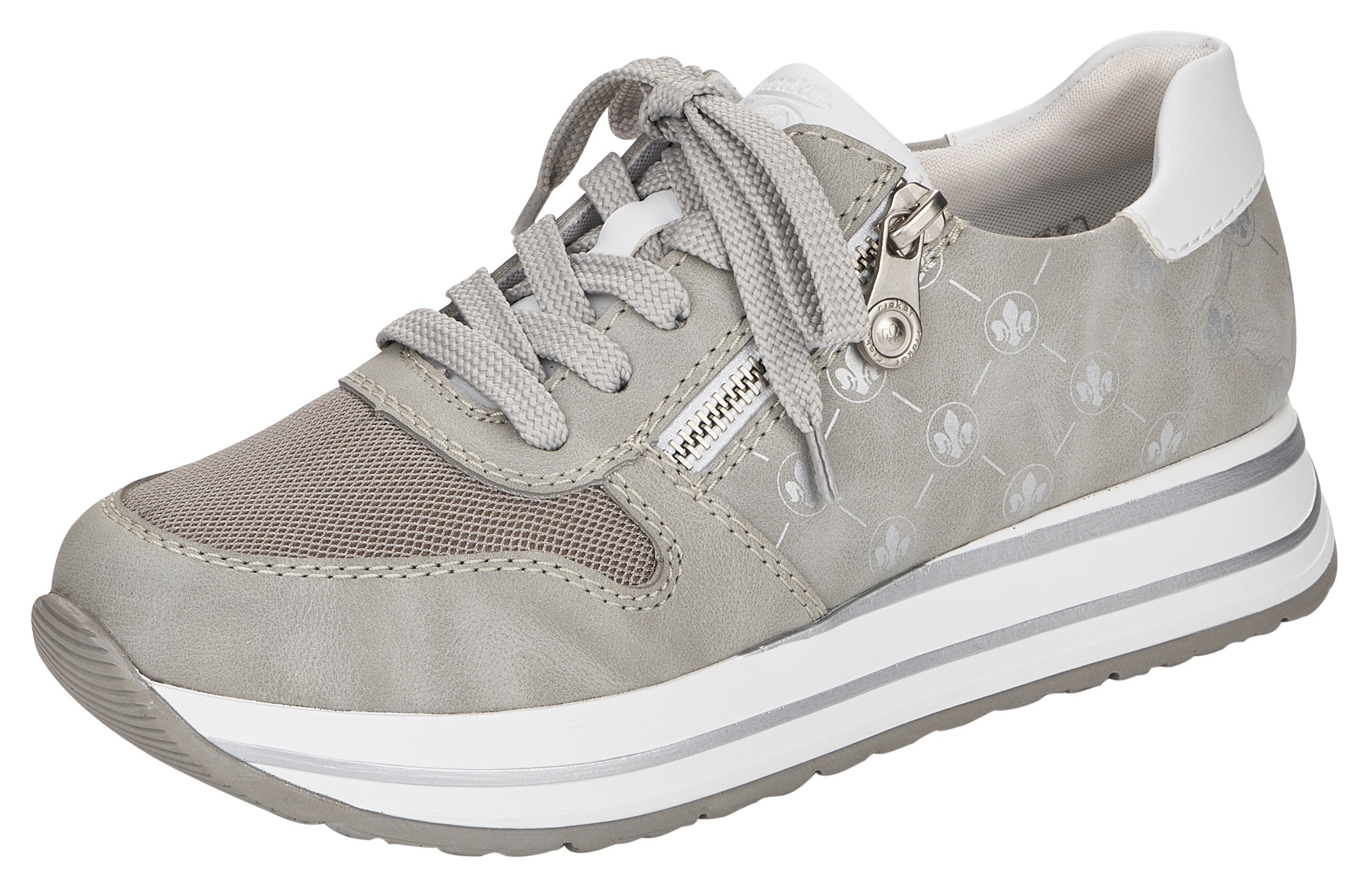 Image of Rieker Plateausneaker, mit silberfarbenen Logodetails bei Ackermann Versand Schweiz