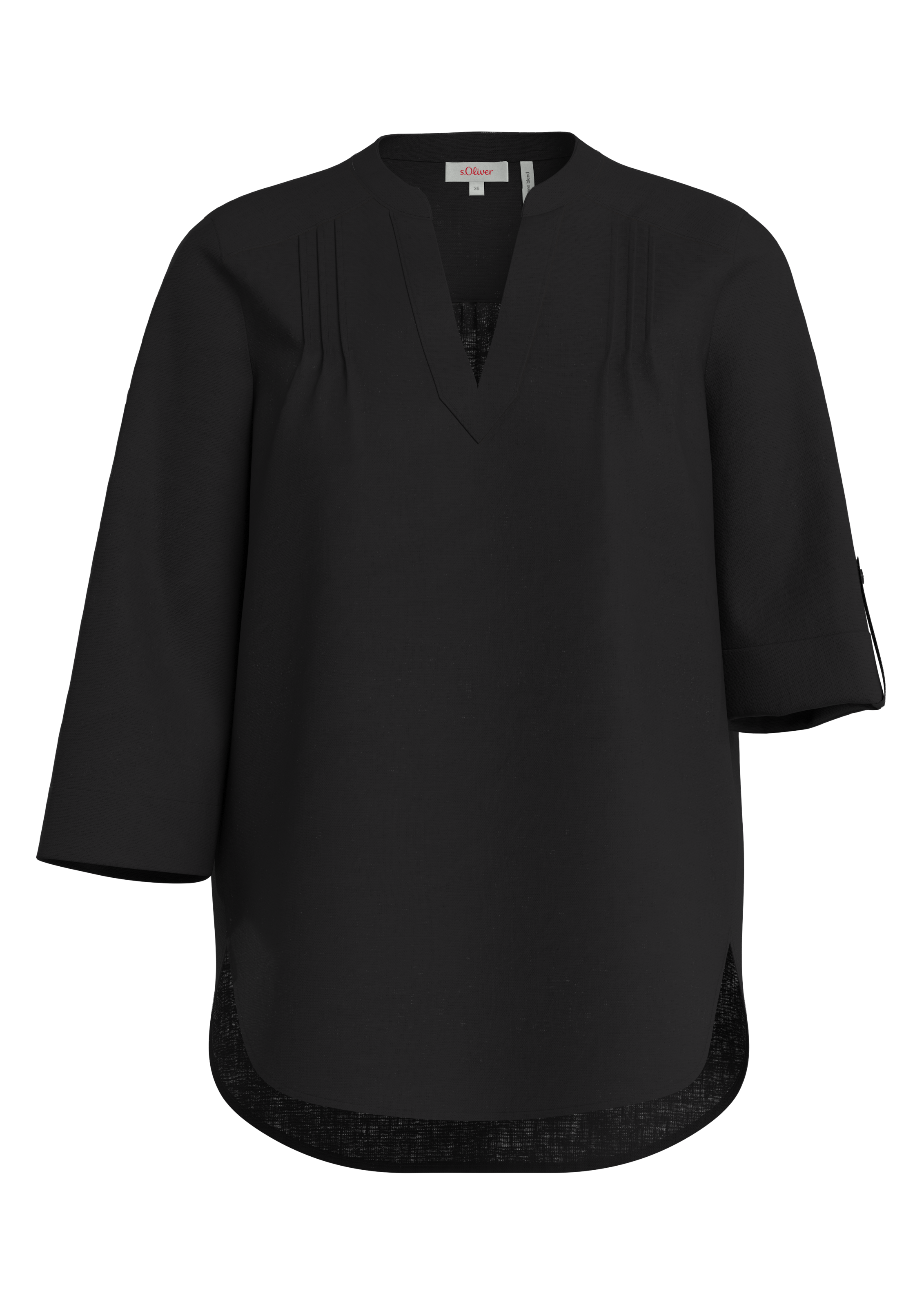 s.Oliver Klassische Bluse, mit 3/4-Arm