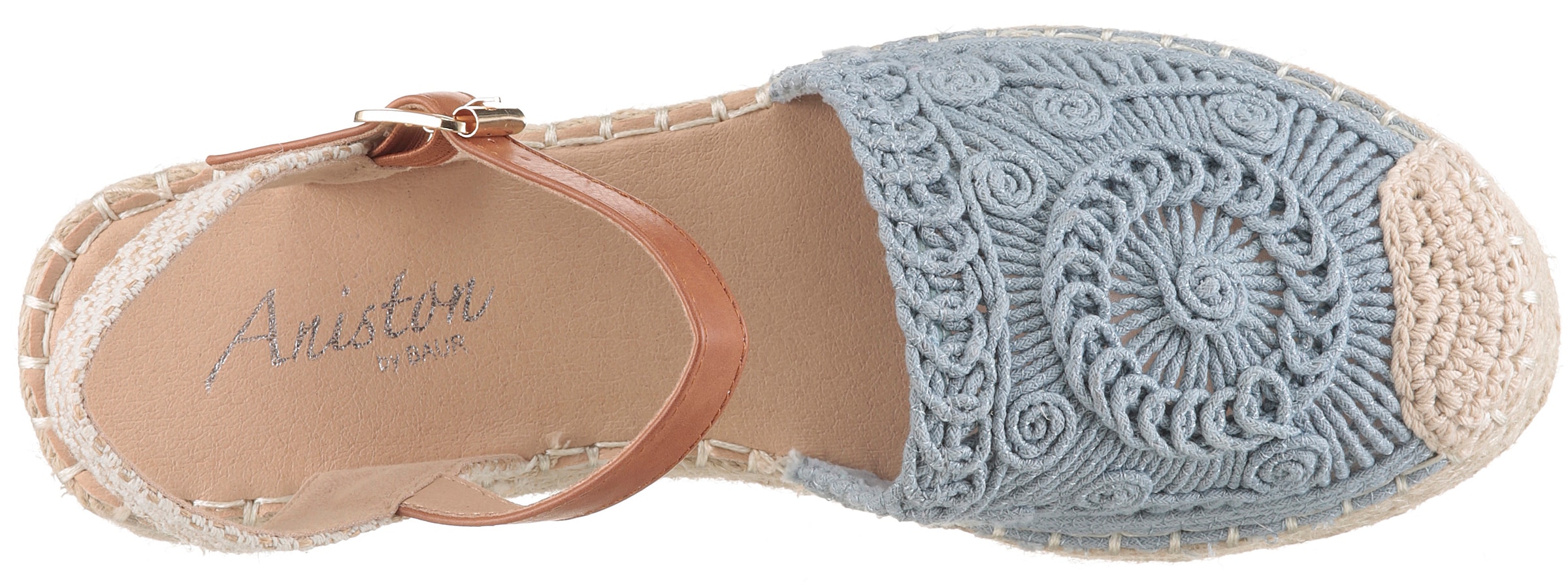 Aniston SHOES Plateausandale  Häkel-Sandale, Sommerschuh, Urlaubsschuh - NEUE KOLLEKTION