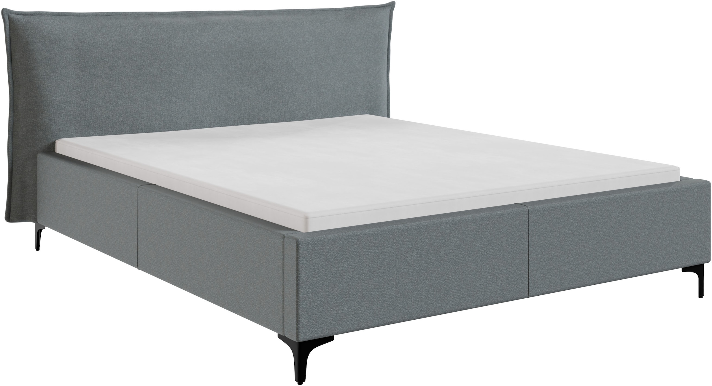 FORTE Lit rembourré »Helsingborg« incl. sommier à lattes, disponible en plusieurs couleurs