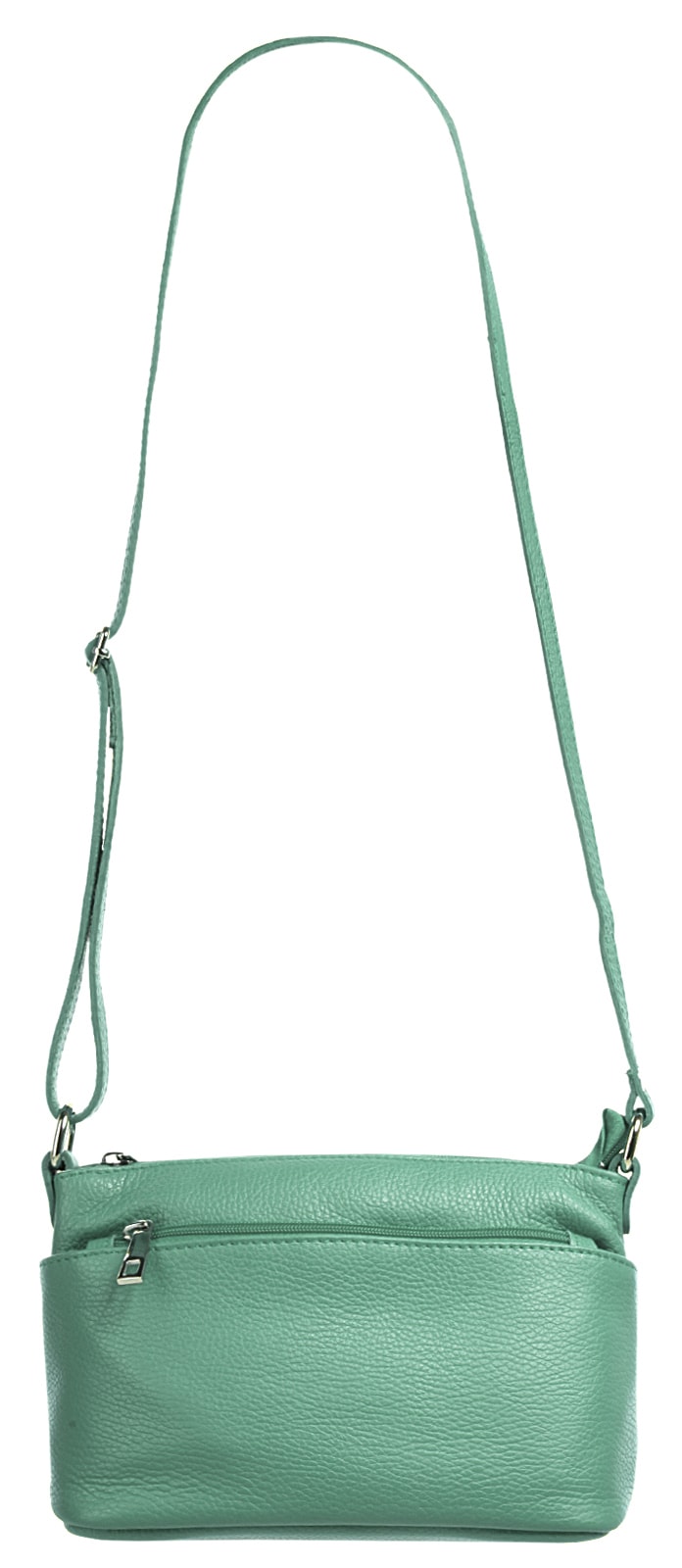 Cluty Umhängetasche, echt Leder, Made in Italy