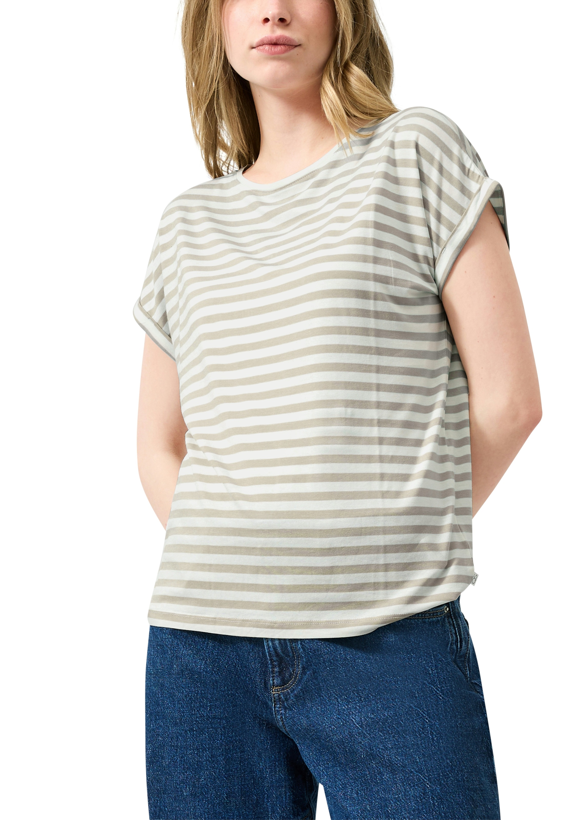 Image of QS Kurzarmshirt im Streifen-Design