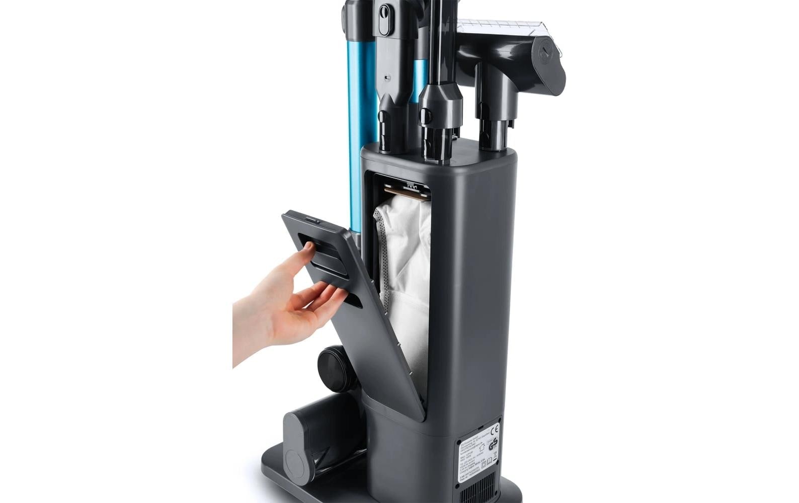 MAXXMEE Akku-Hand-und Stielstaubsauger »Lichterblitz Akku Zyklon Deluxe Mit Absaugst« Leistungsstarker Zyklon-Staubsauger mit Selbstreinigungsstation