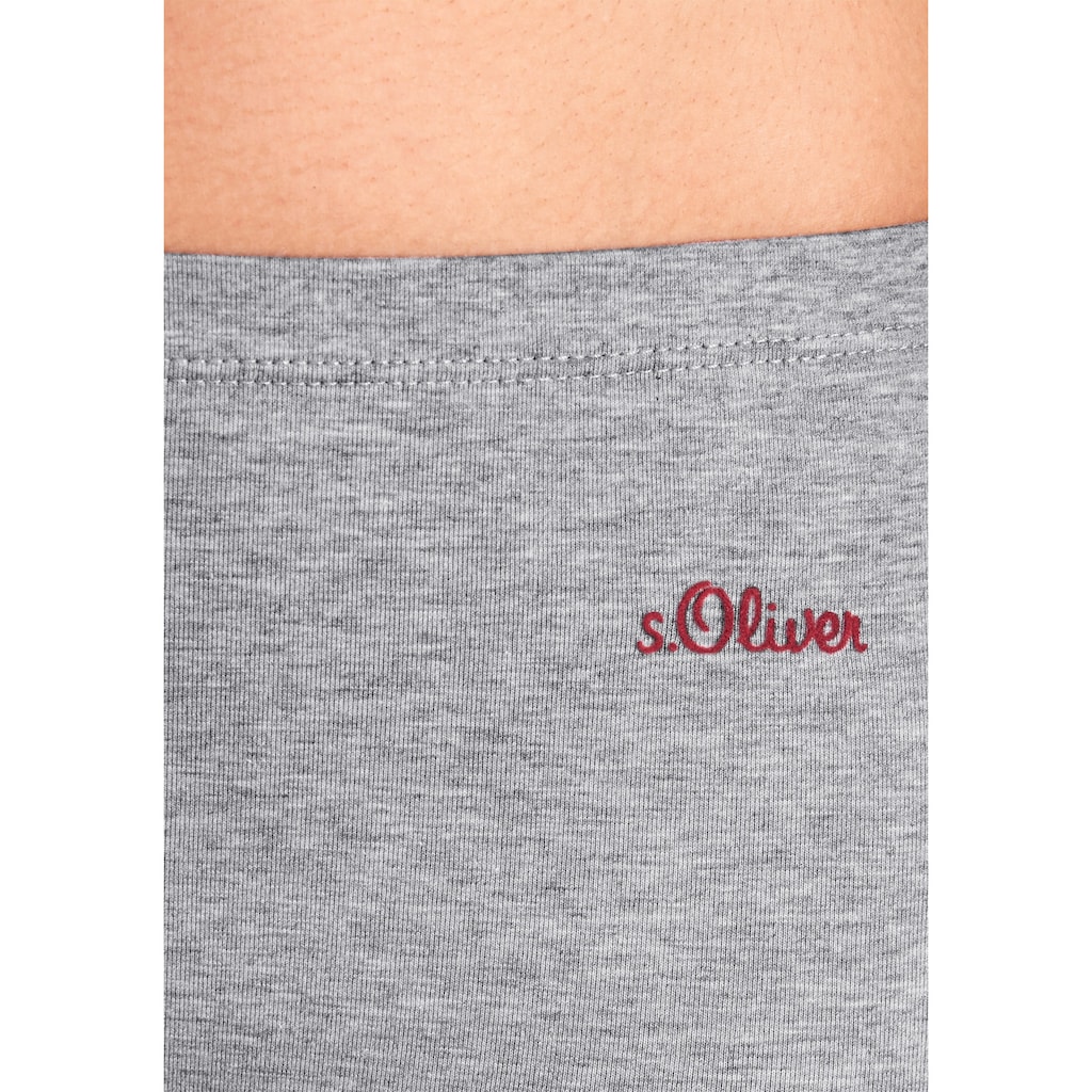 s.Oliver Panty, (Packung, 3 St.), mit seitlichem Logodruck