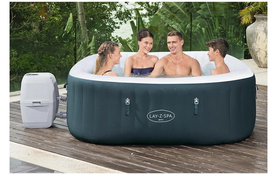 Bestway Jacuzzi »Ibiza AirJet« Aufblasbarer, energieeffizienter Whirlpool für vier bis sechs Personen