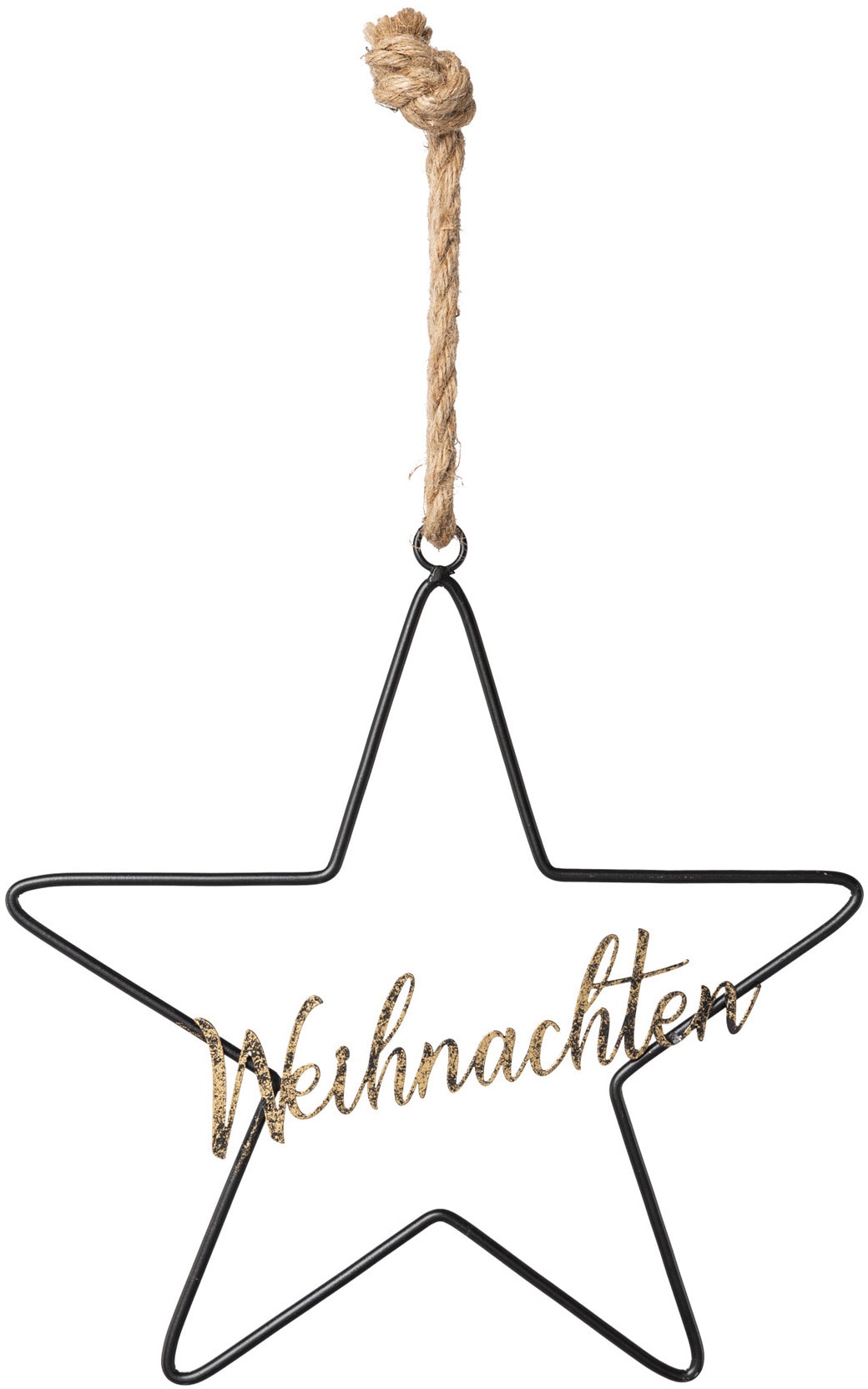 Creativ deco Dekohänger »Weihnachtsdeko«, (2 St.), mit Glitzerschriftzug