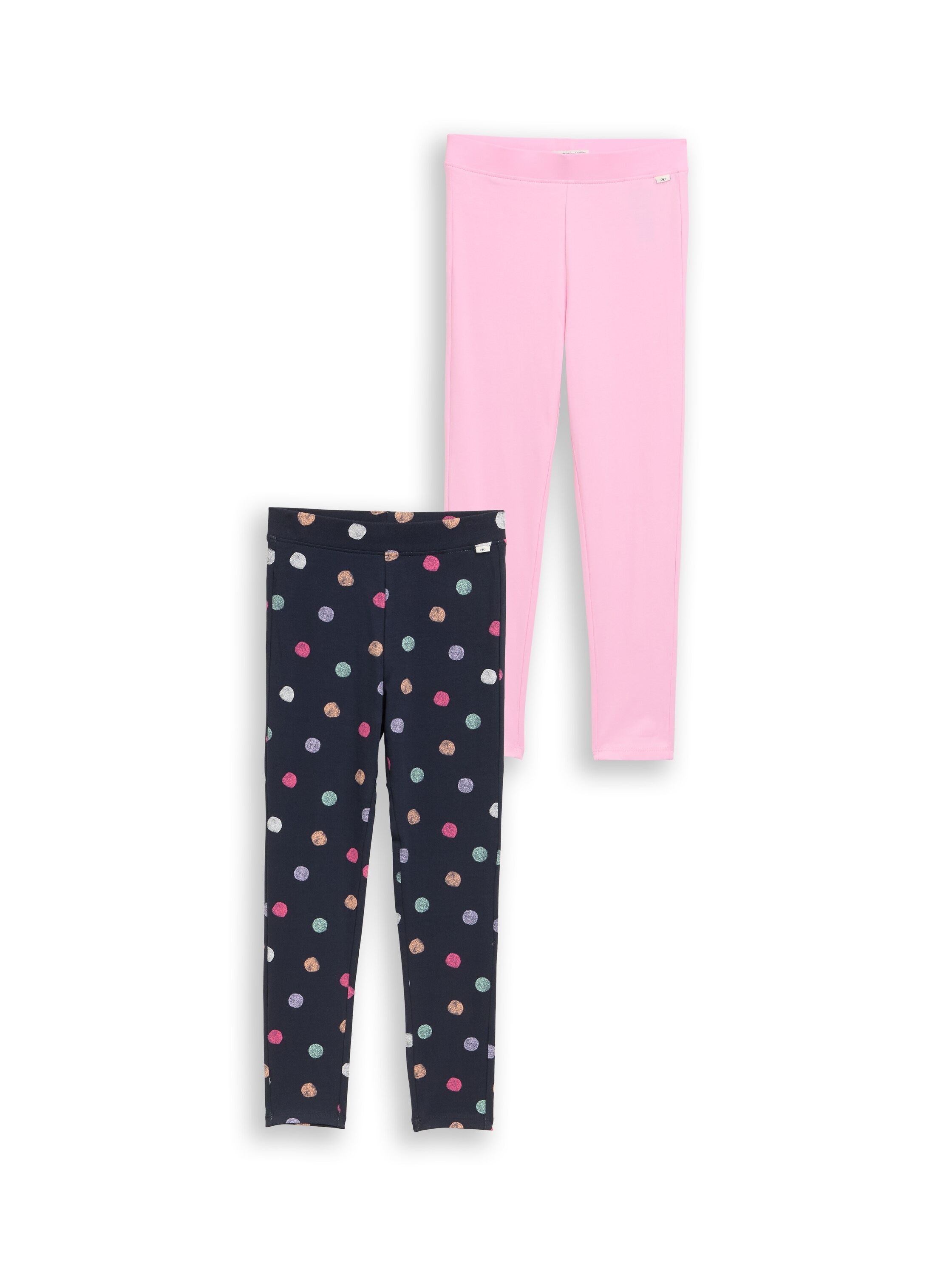 Image of TOM TAILOR Leggings 2er Pack unifarben und gepunktet, für Girls