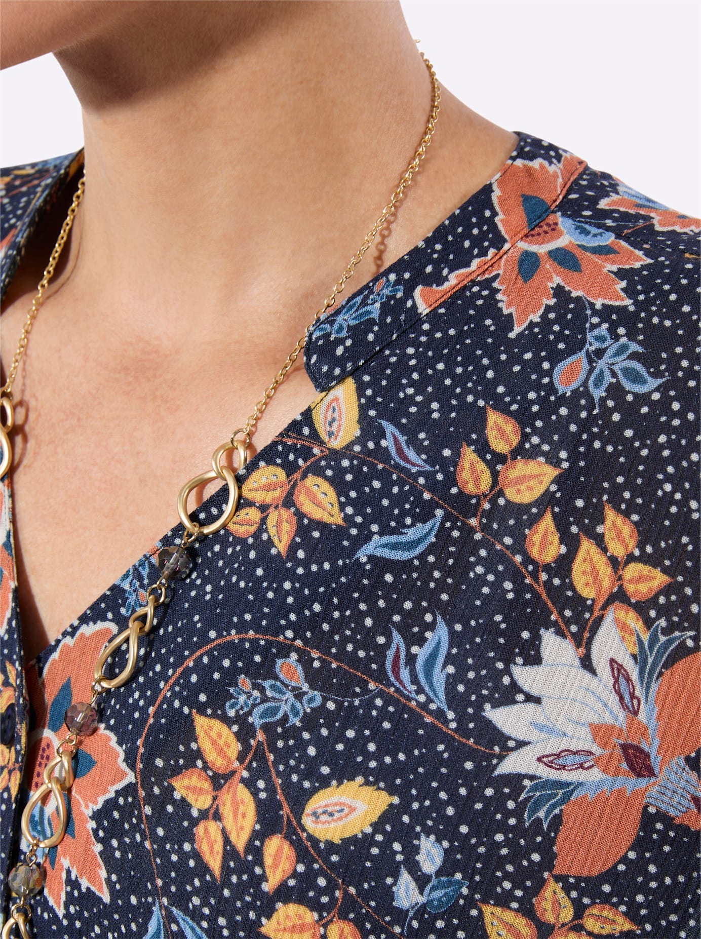 Classic Basics Druckbluse
