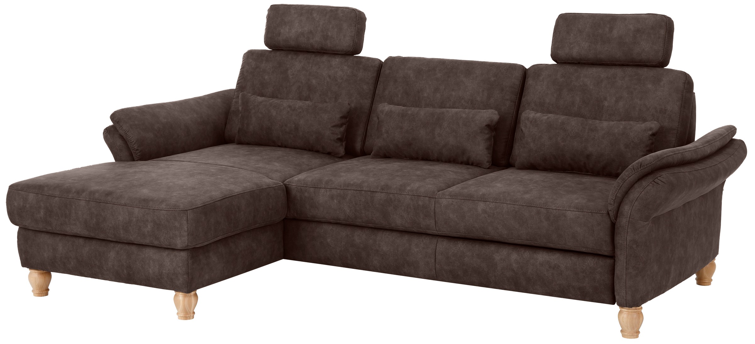 Home affaire Ecksofa »Palace L-Form«, incl. Sitztiefenverstellung, wahlweise mit Bettfunktion und Stauraum