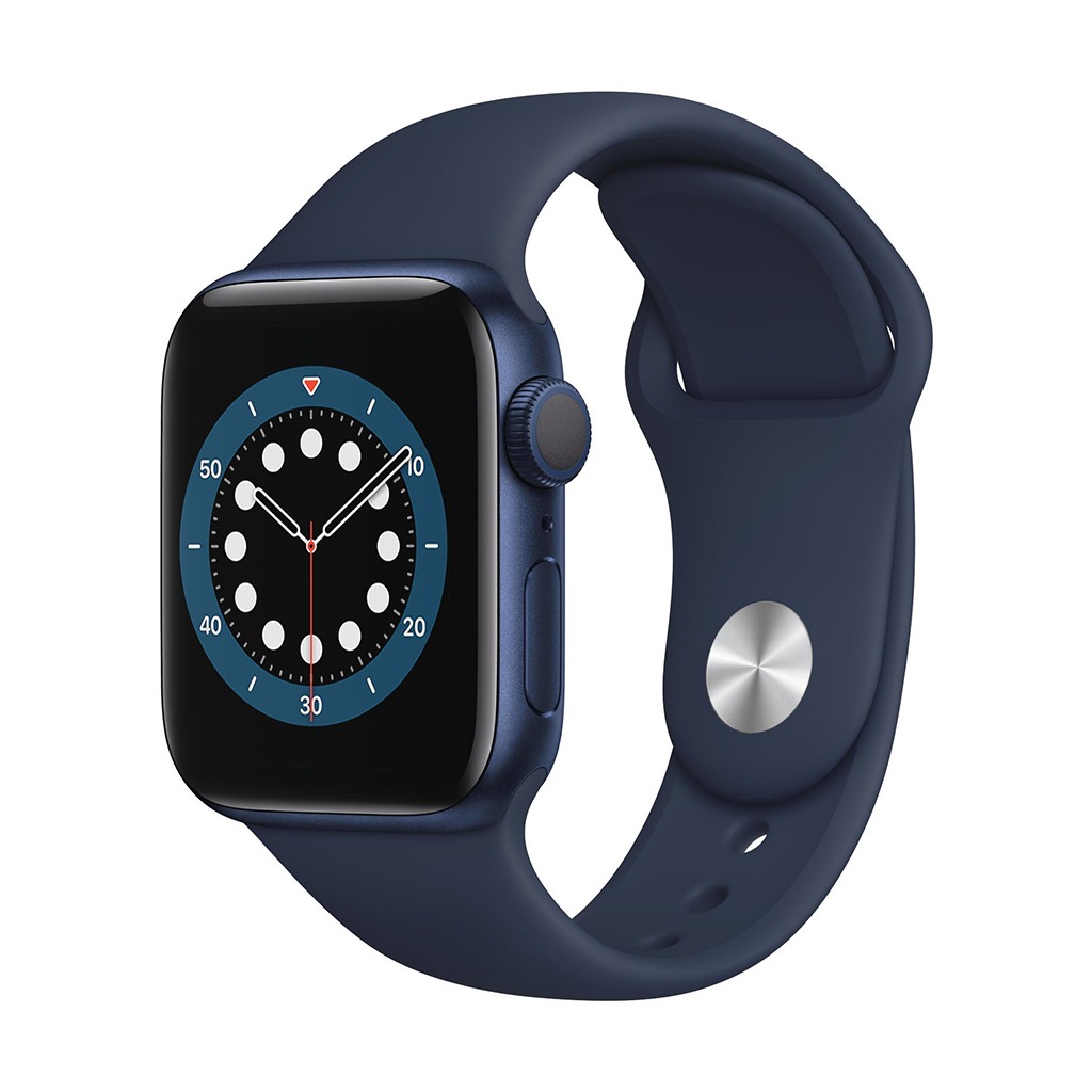 Image of Apple Smartwatch »Serie 6, GPS, 40 mm Aluminium-Gehäuse mit Sportarmband«, (Watch OS MG143FD/A) bei Ackermann Versand Schweiz