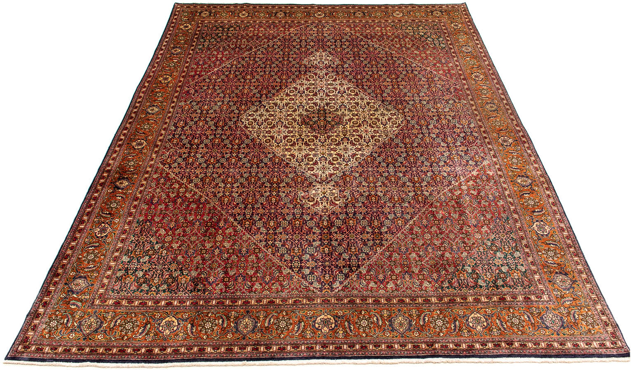Image of morgenland Orientteppich »Perser - Täbriz - 392 x 310 cm - mehrfarbig«, rechteckig, 10 mm Höhe, Wohnzimmer, Handgeknüpft, Einzelstück mit Zertifikat bei Ackermann Versand Schweiz