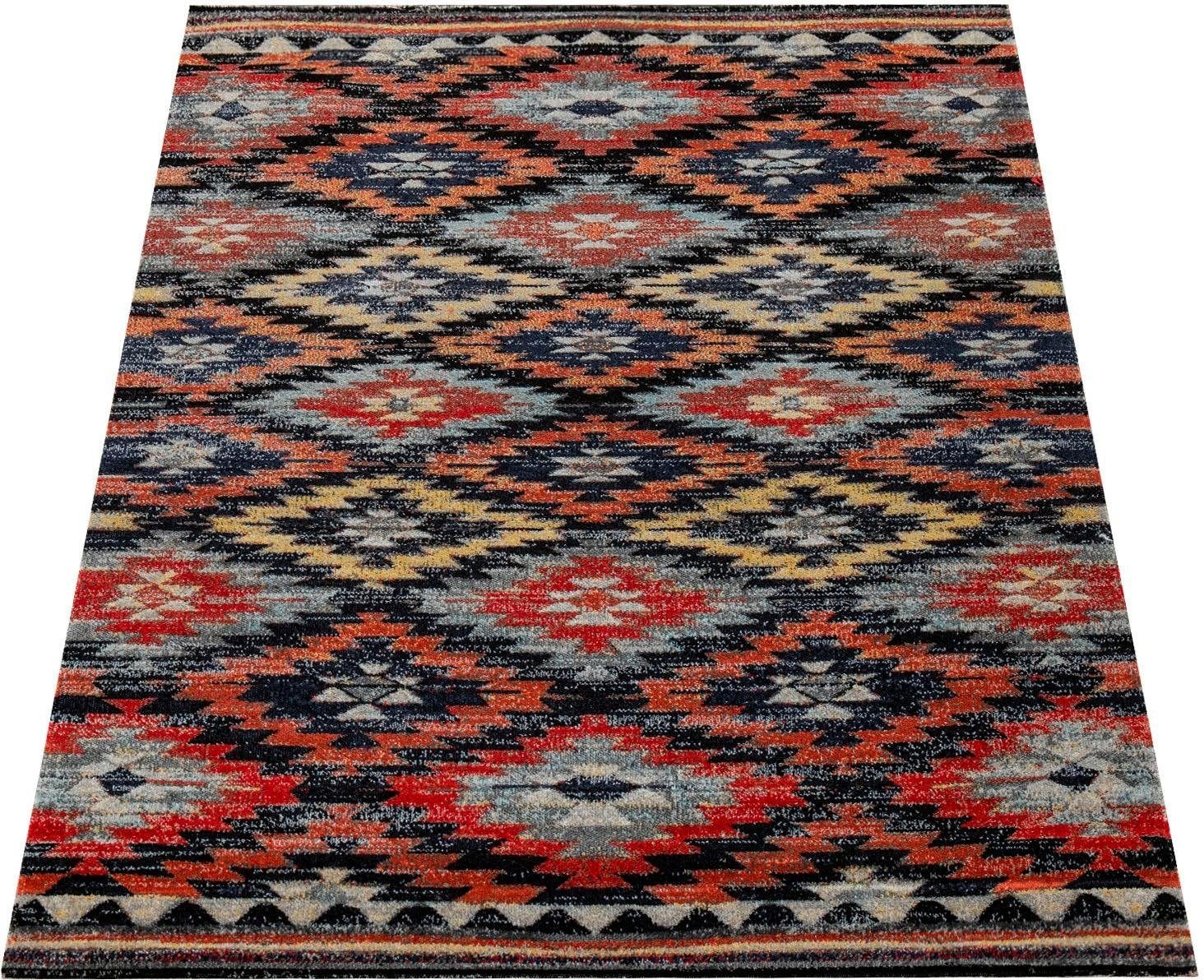 Image of Paco Home Teppich »Artigo 405«, rechteckig, 4 mm Höhe, Kurzflor, Rauten Muster, Vintage Design, In- und Outdoor geeignet, ideal im Wohnzimmer & Schlafzimmer bei Ackermann Versand Schweiz