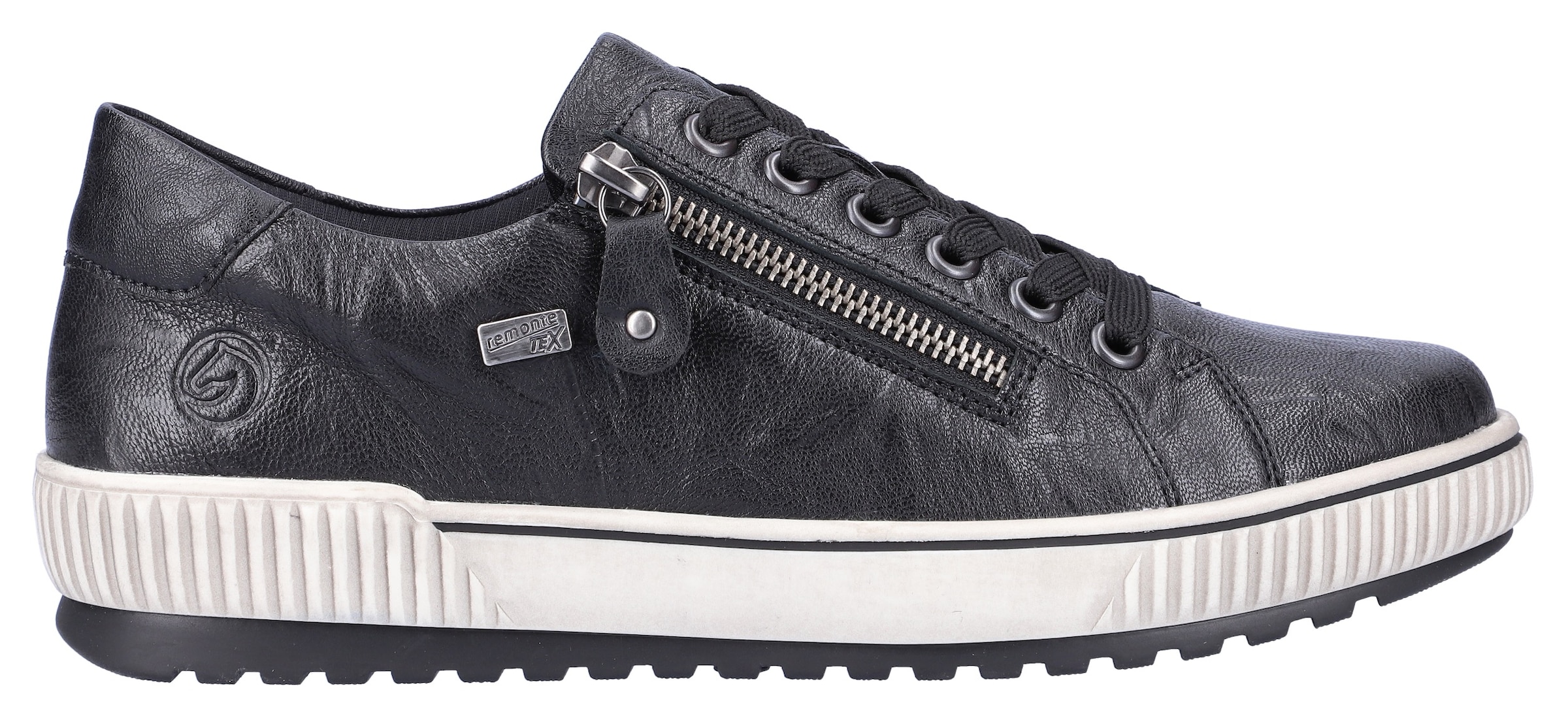Remonte Plateausneaker, Freizeitschuh, Halbschuh, Schnürschuh mit Aussenreissverschluss