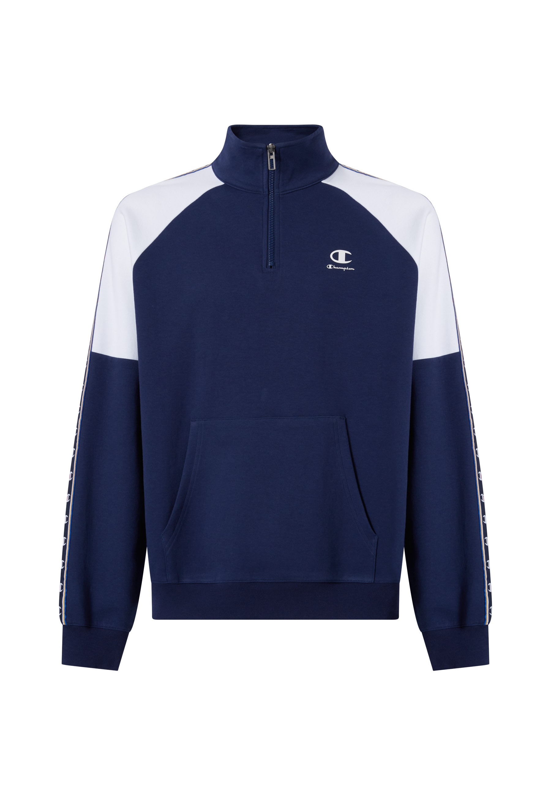 Champion Sweatshirt »Sports-inspired Interlock Half Zip Sweatshirt with Tape detailing«, 1 pièces komfortabler Schnitt, sportlicher Stil, Rundhalsausschnitt
