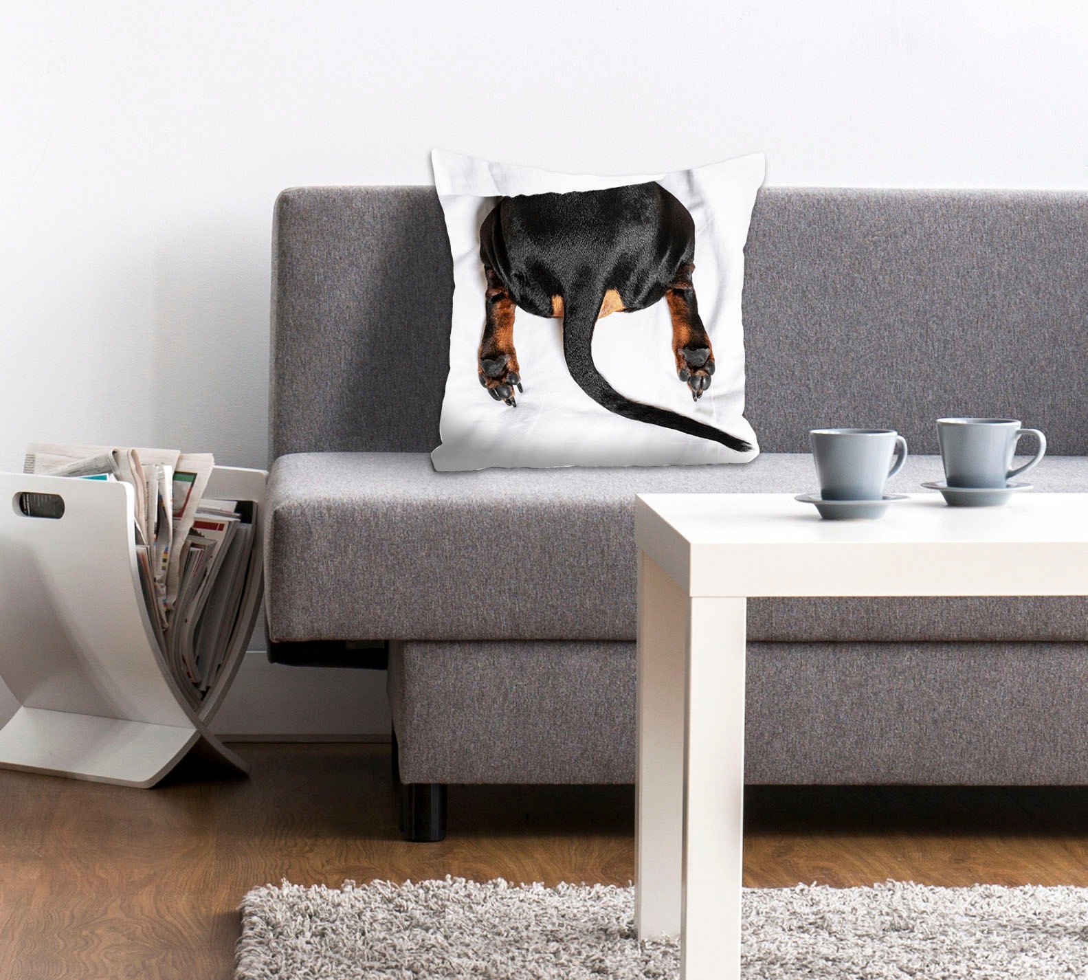 Image of queence Dekokissen "Butt" mit einem Hundehintern